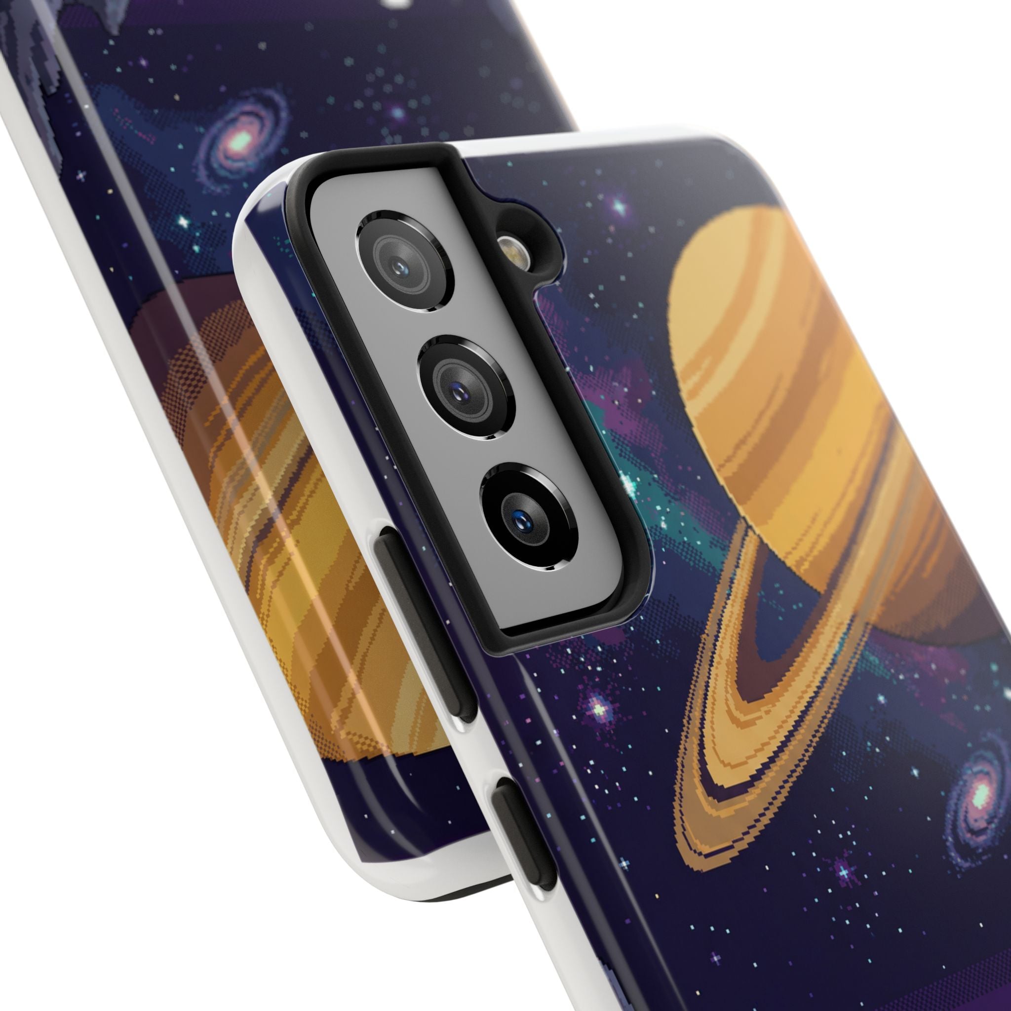 Retro Pixel Astronaut on an Alien World — Tough Phone Case