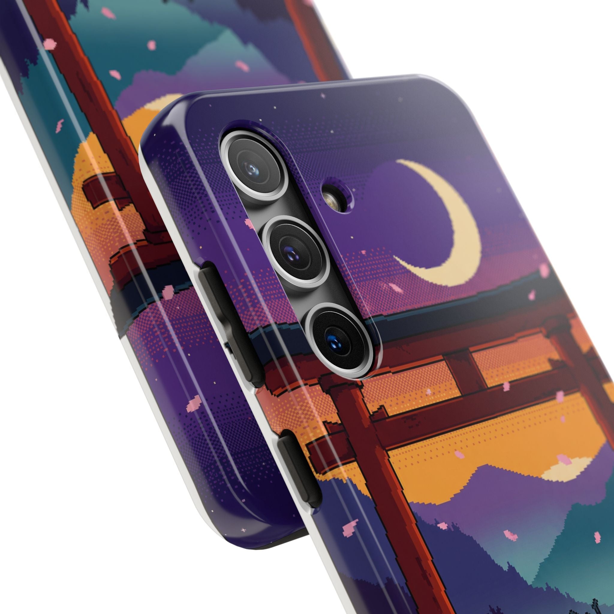 Retro Pixel Lone Samurai — Tough Phone Case