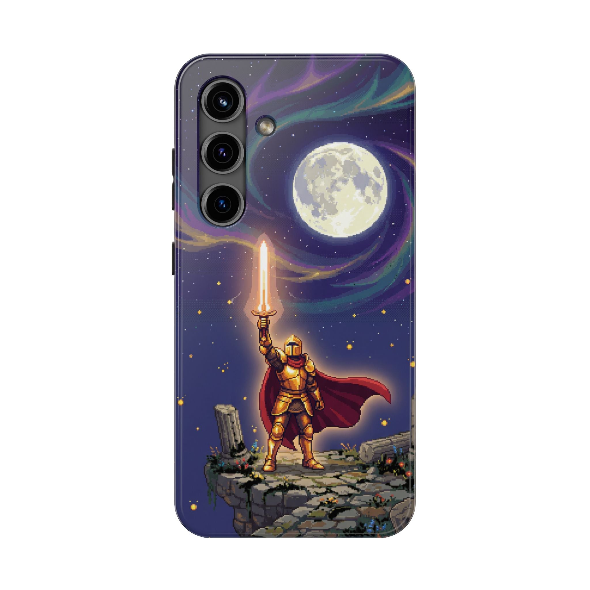 Retro Pixel Quest Knight — Tough Phone Case