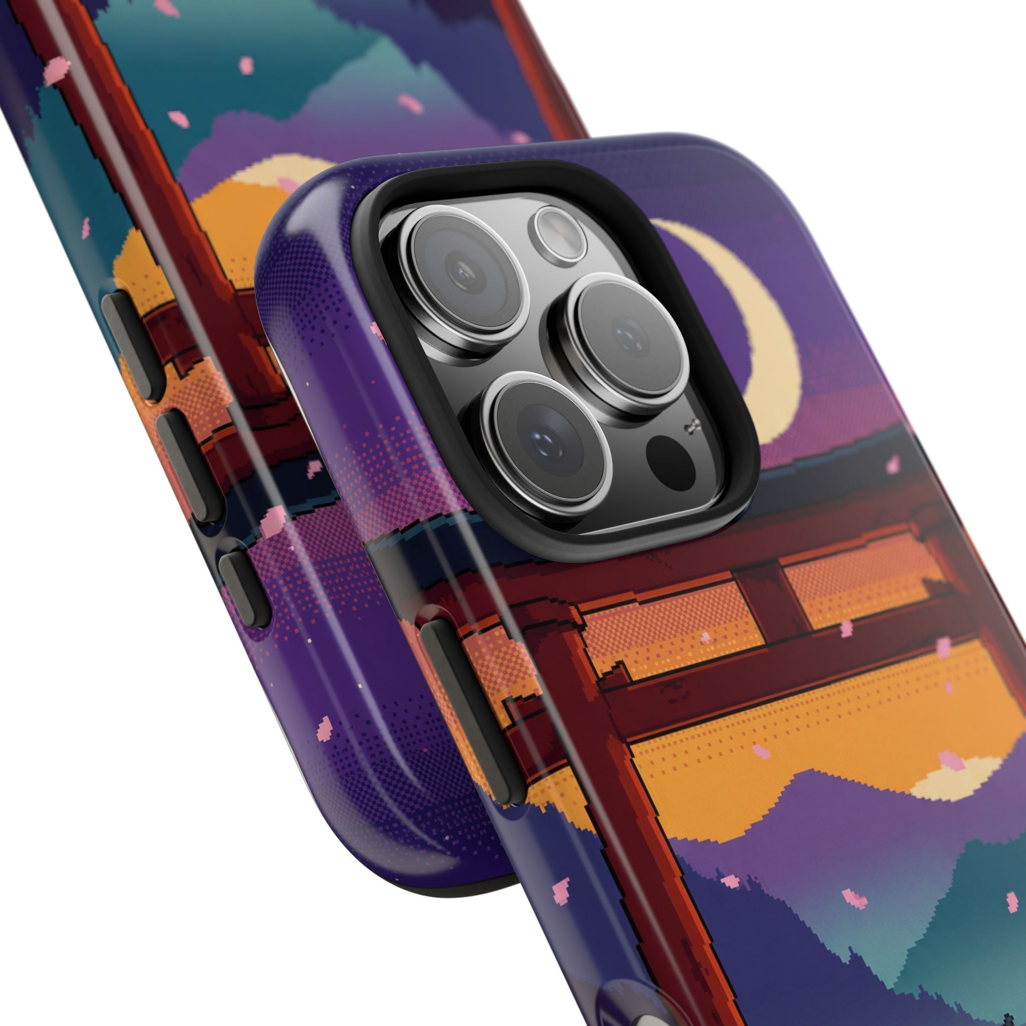 Retro Pixel Lone Samurai — Tough Phone Case