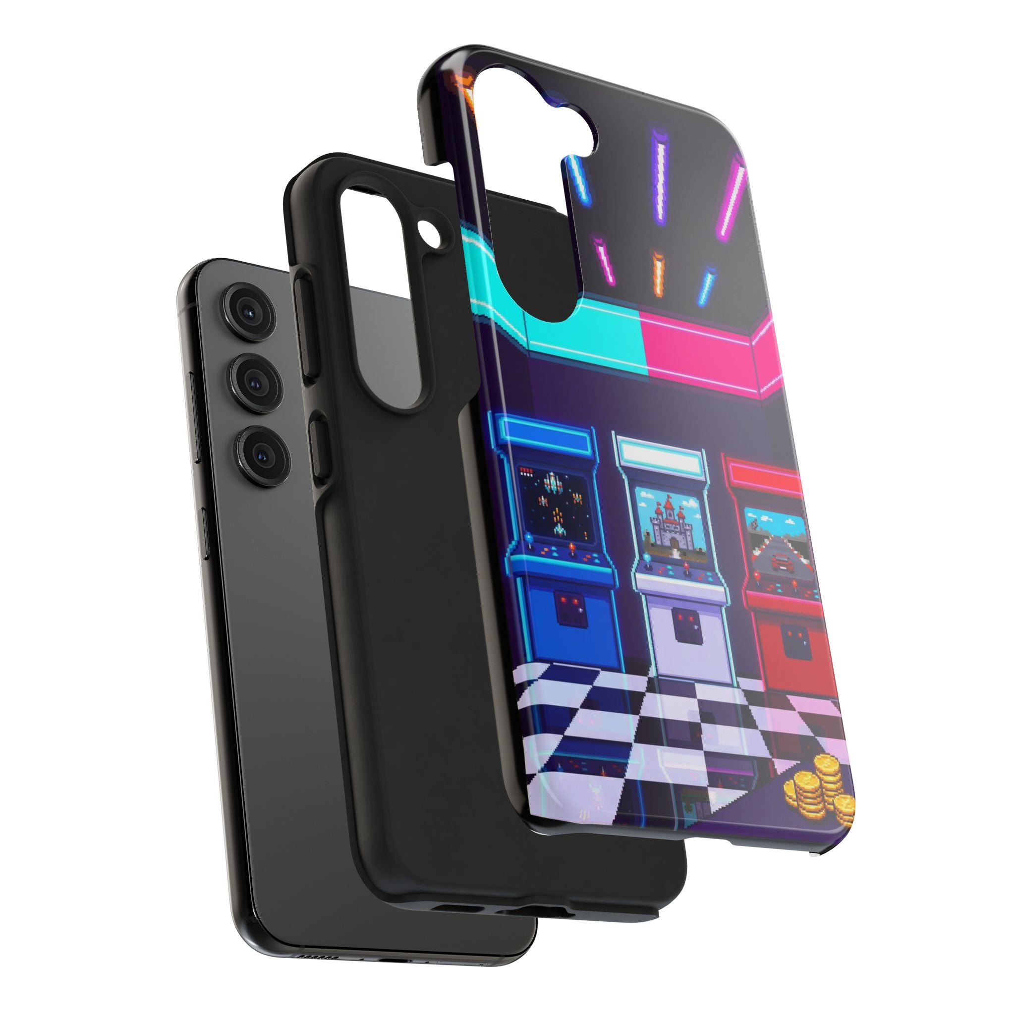 Retro Pixel Arcade Nights — Tough Phone Case