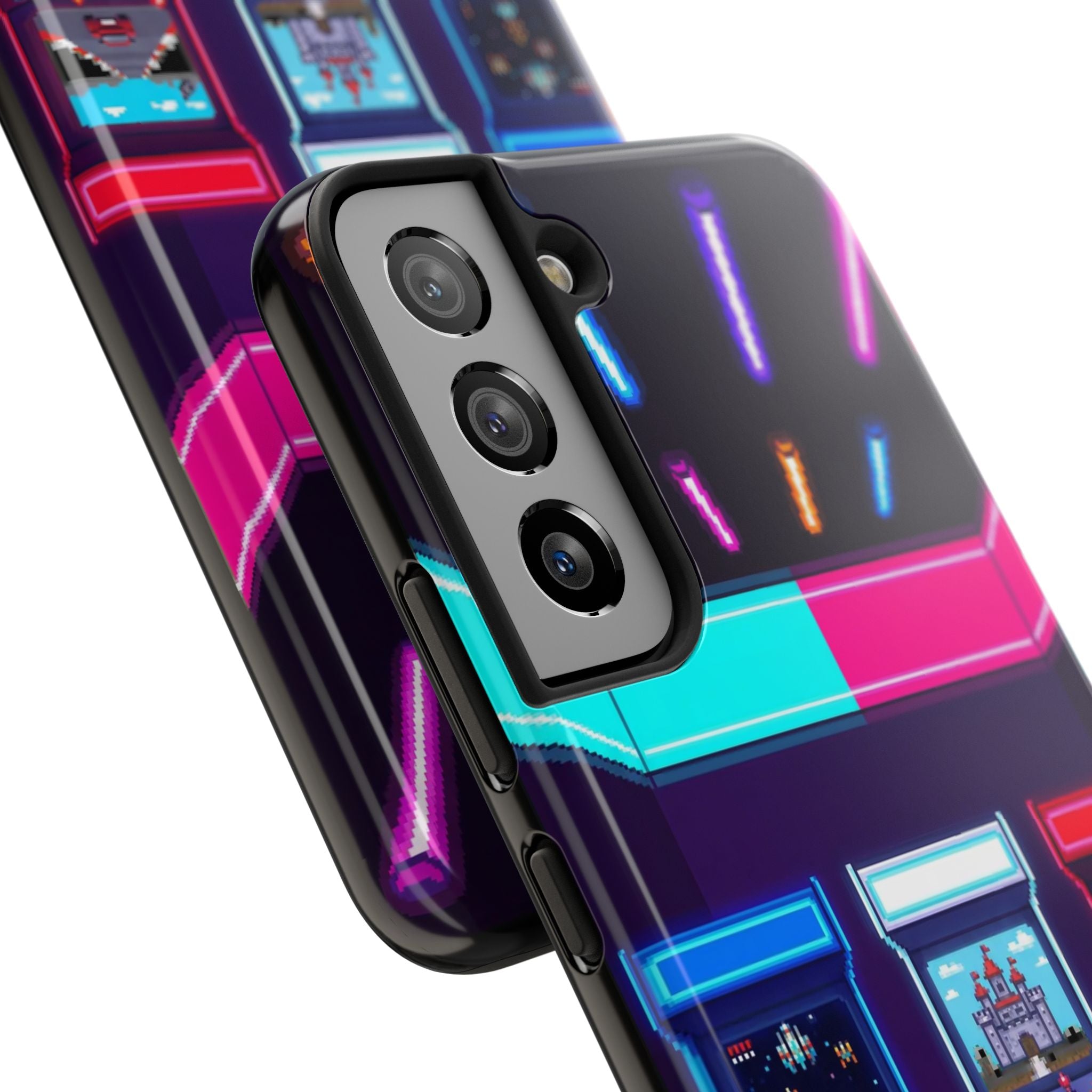 Retro Pixel Arcade Nights — Tough Phone Case