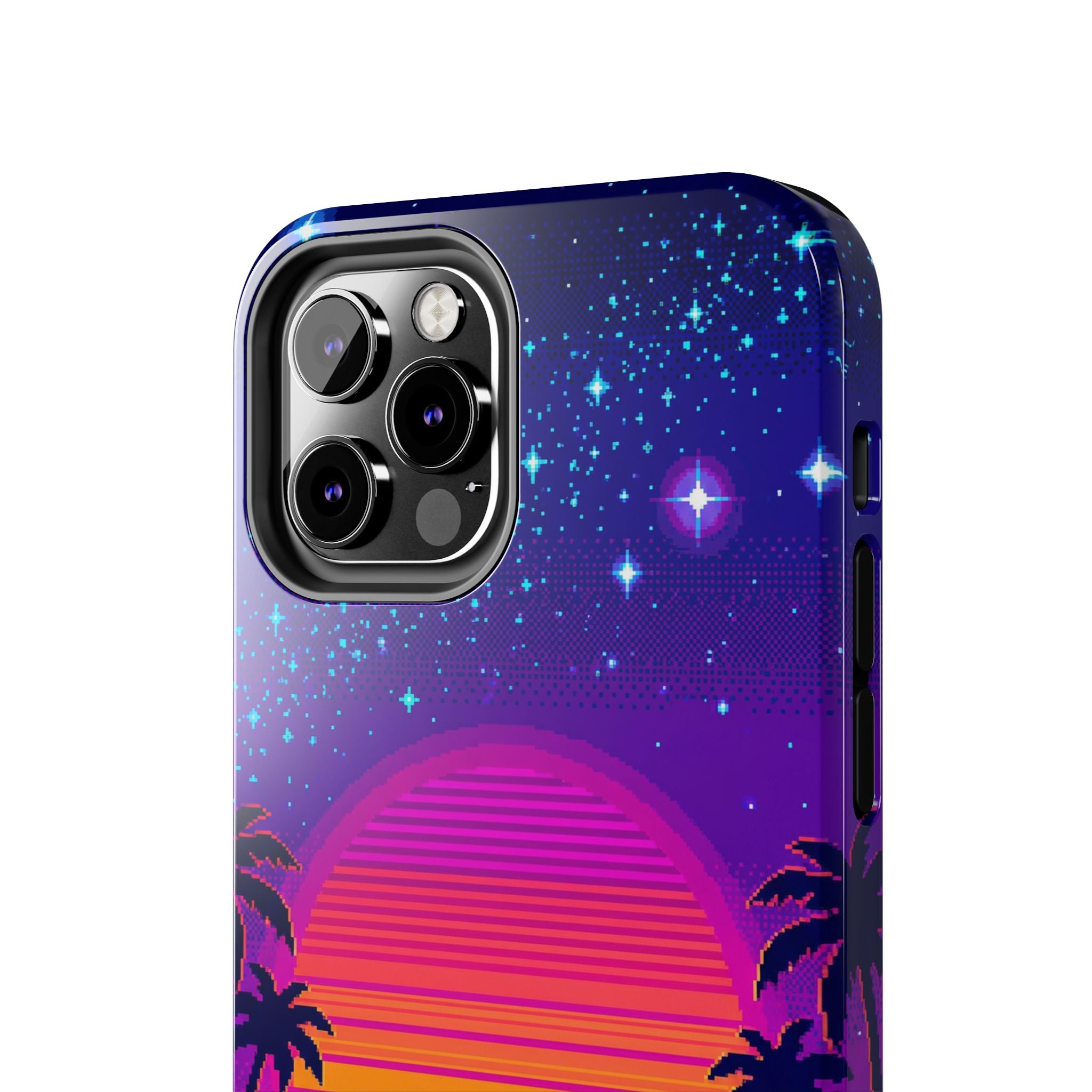 Retro Pixel 8-Bit Sunset — Tough Phone Case