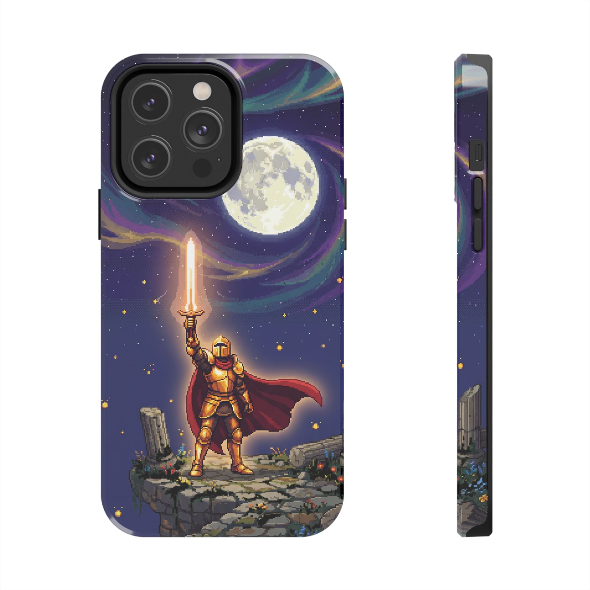 Retro Pixel Quest Knight — Tough Phone Case