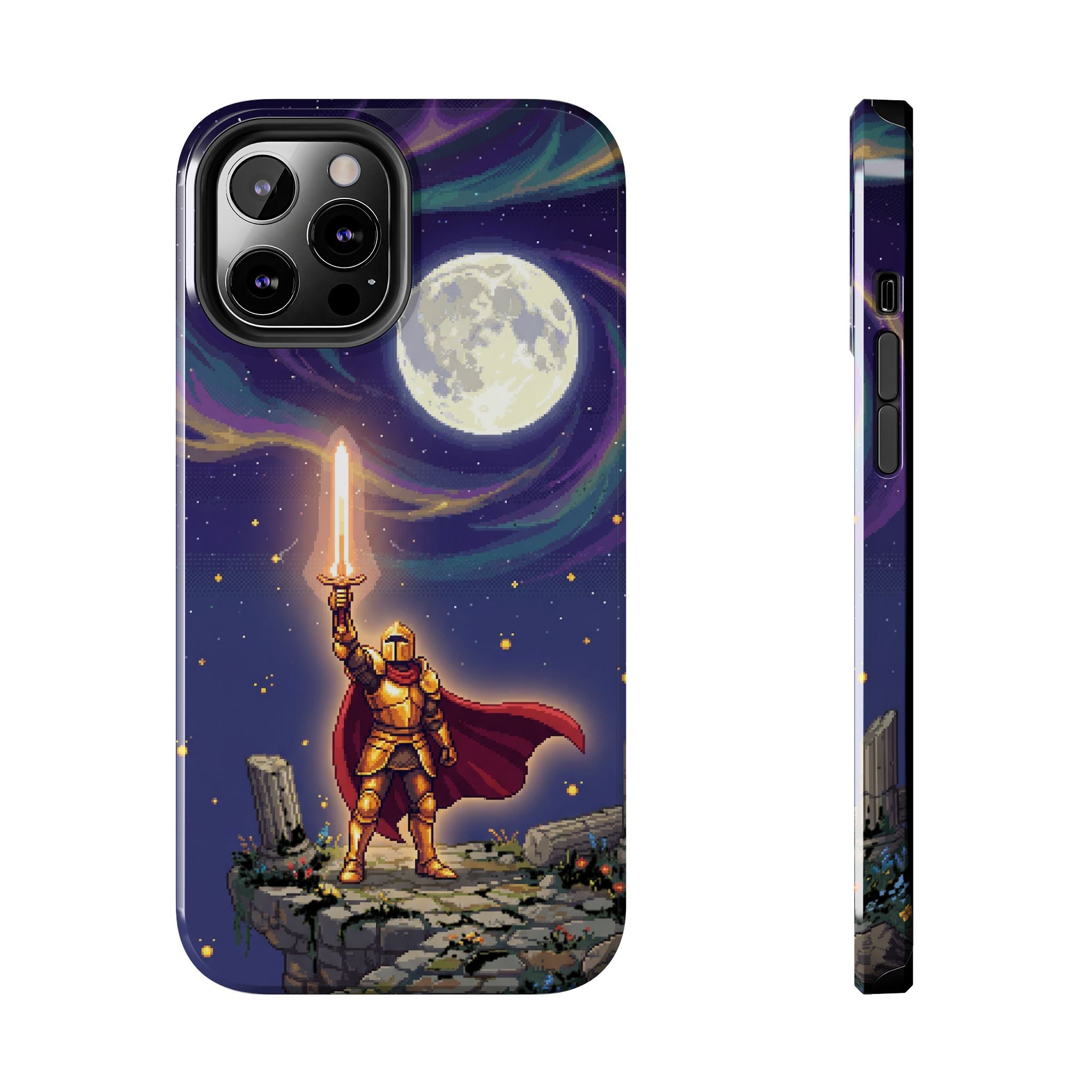 Retro Pixel Quest Knight — Tough Phone Case