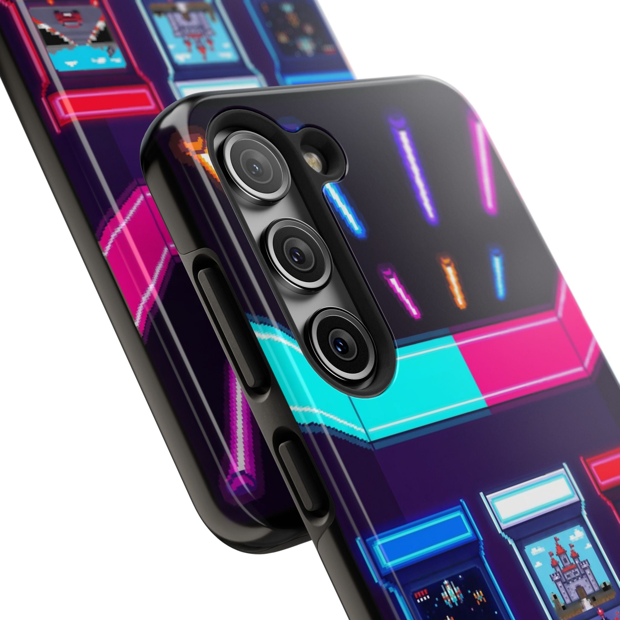 Retro Pixel Arcade Nights — Tough Phone Case