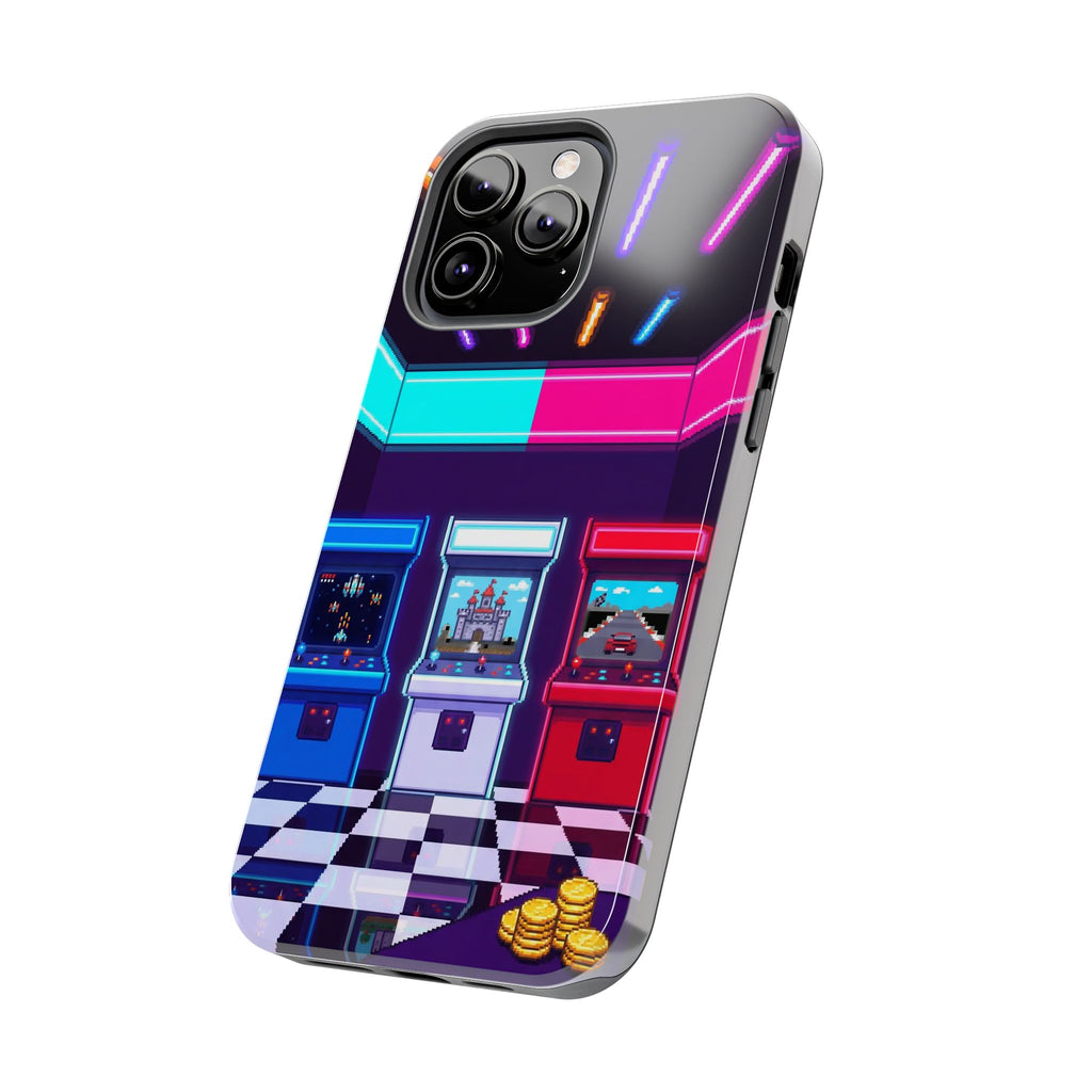 Retro Pixel Arcade Nights — Tough Phone Case