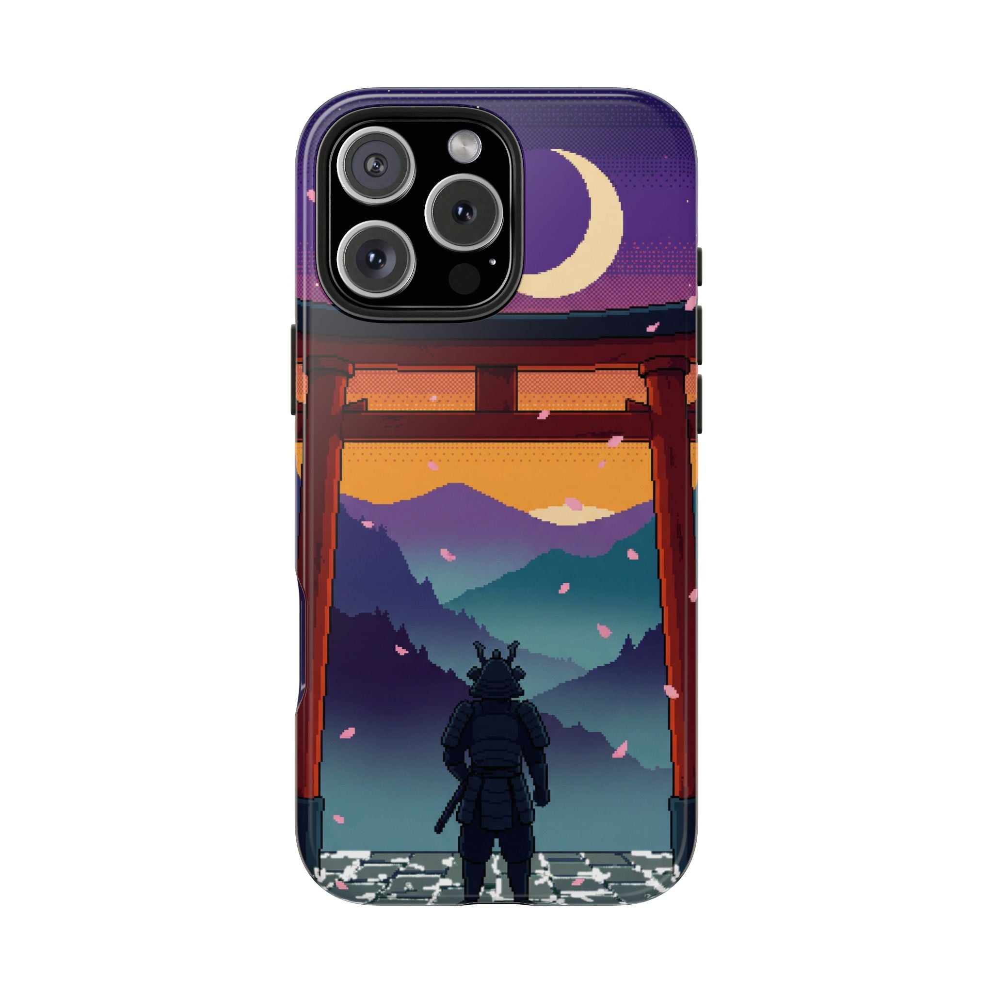 Retro Pixel Lone Samurai — Tough Phone Case