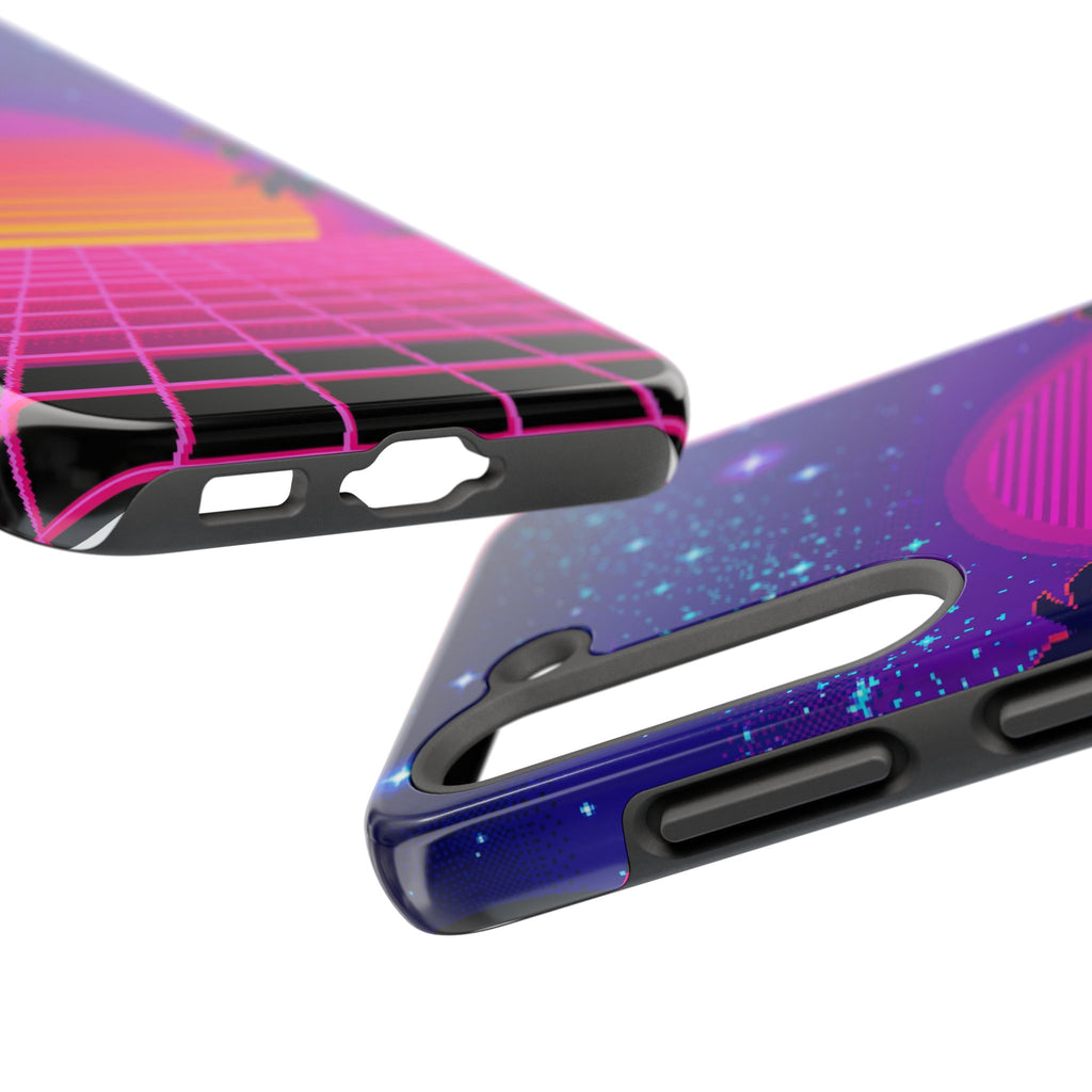 Retro Pixel 8-Bit Sunset — Tough Phone Case