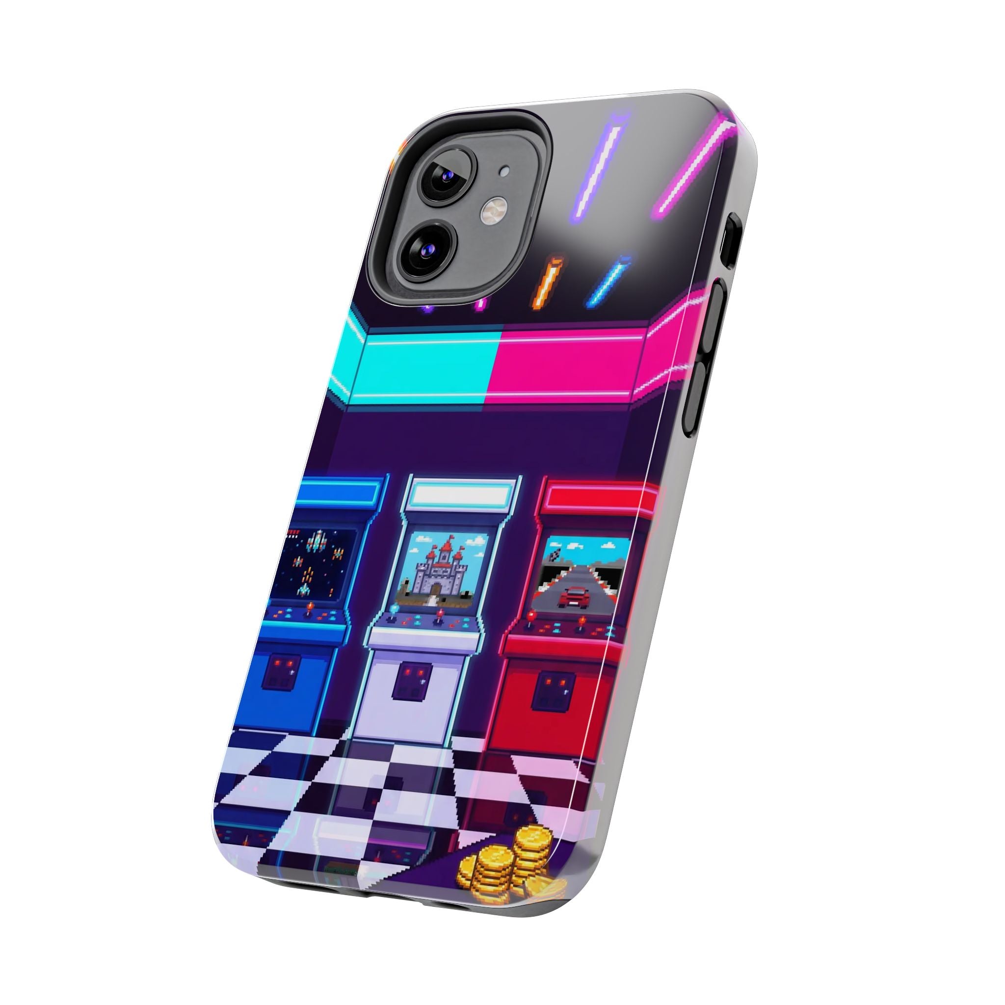 Retro Pixel Arcade Nights — Tough Phone Case