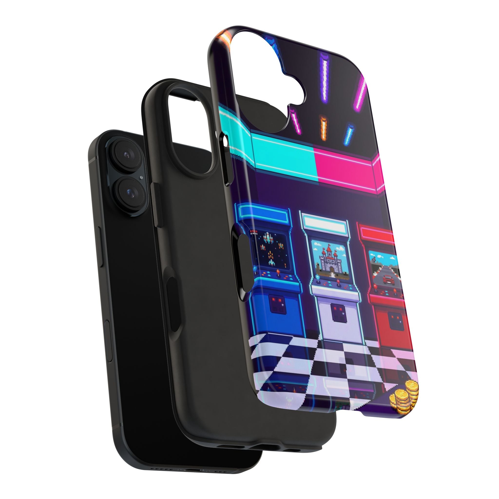 Retro Pixel Arcade Nights — Tough Phone Case