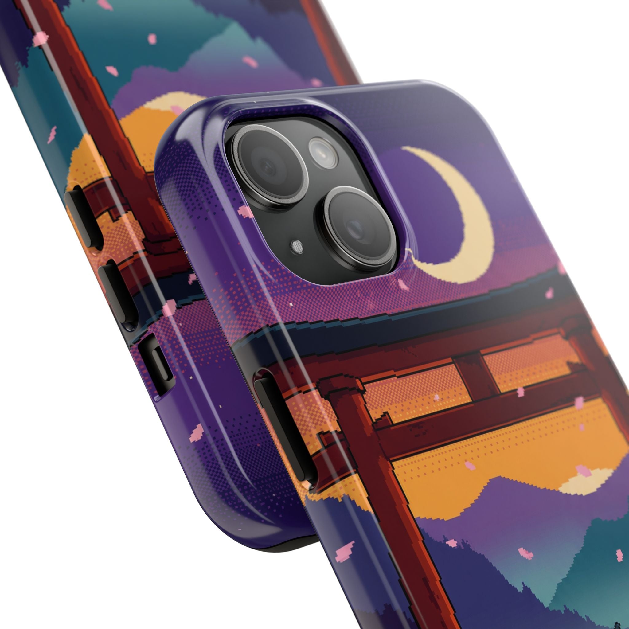Retro Pixel Lone Samurai — Tough Phone Case