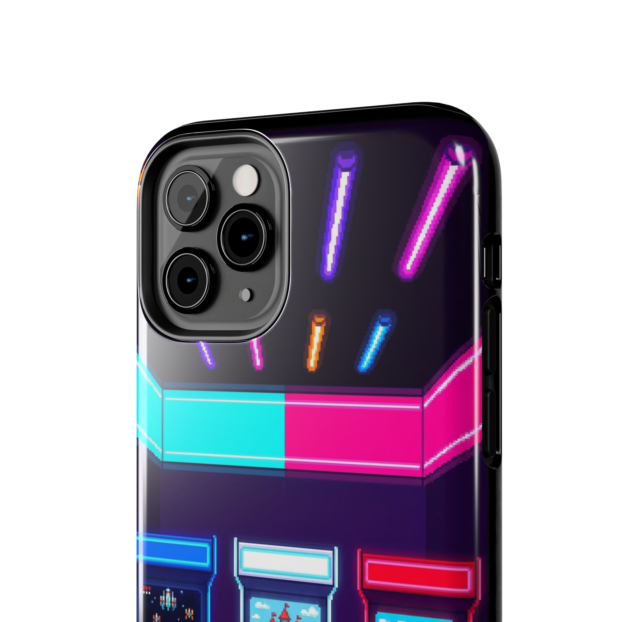 Retro Pixel Arcade Nights — Tough Phone Case