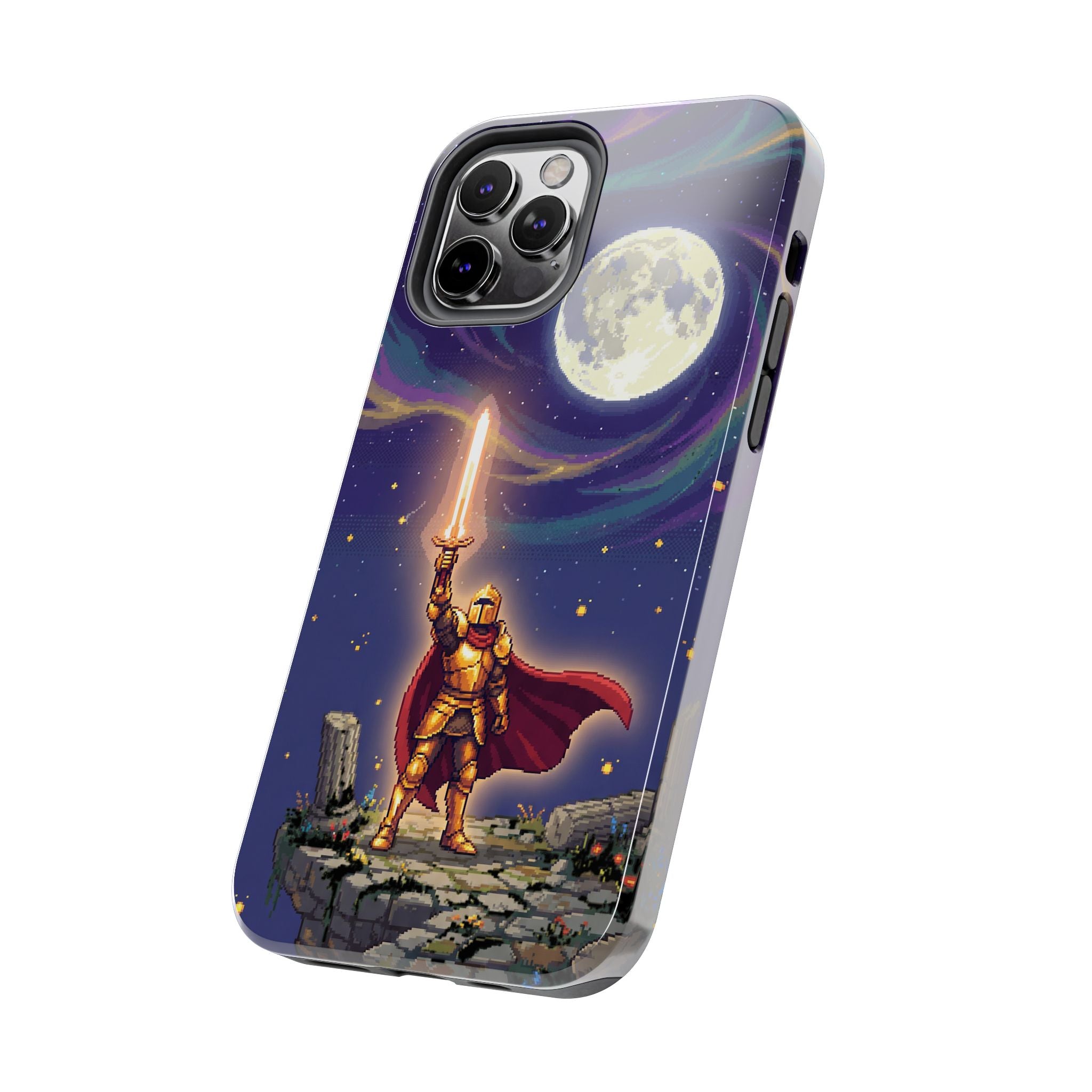 Retro Pixel Quest Knight — Tough Phone Case