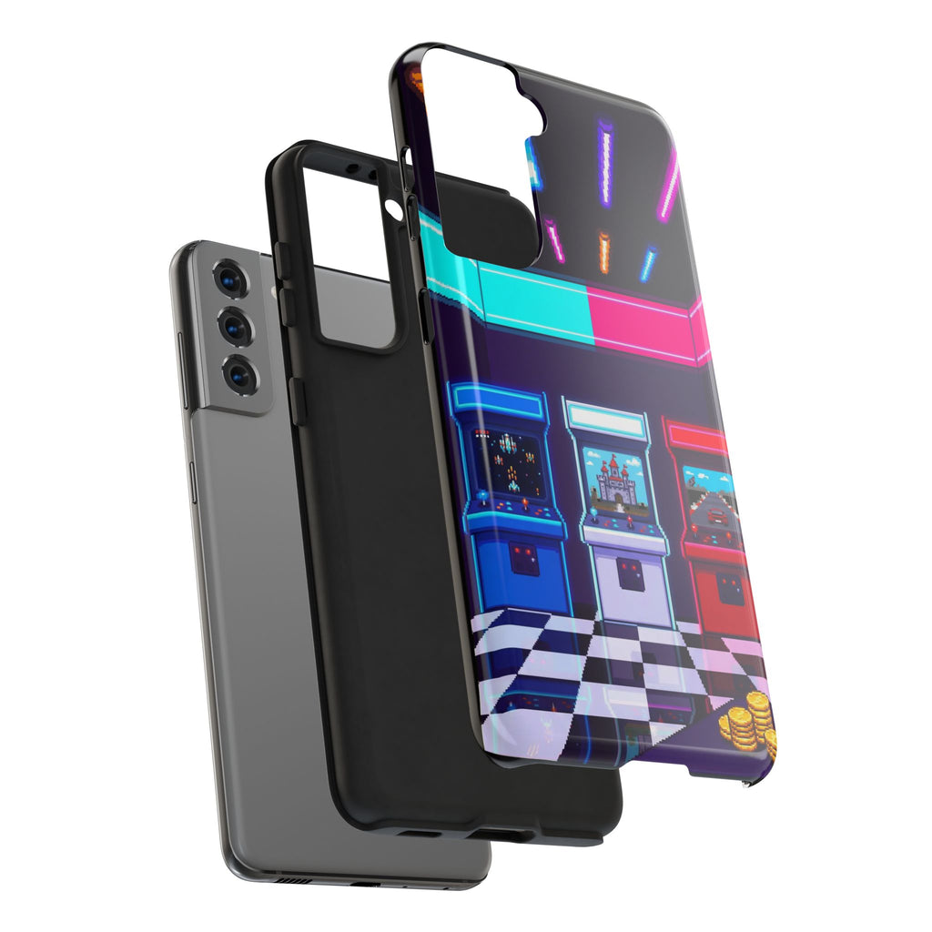 Retro Pixel Arcade Nights — Tough Phone Case