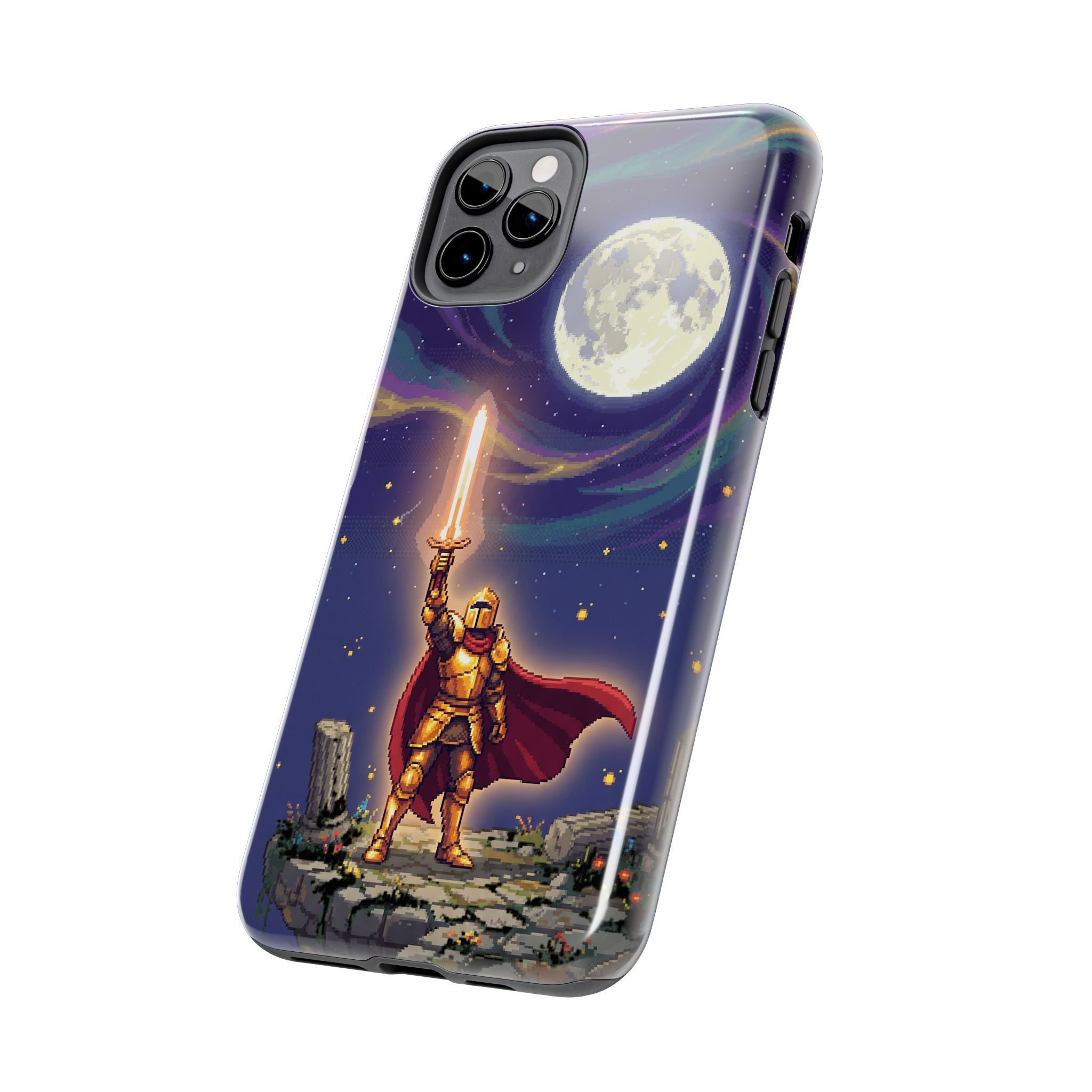Retro Pixel Quest Knight — Tough Phone Case