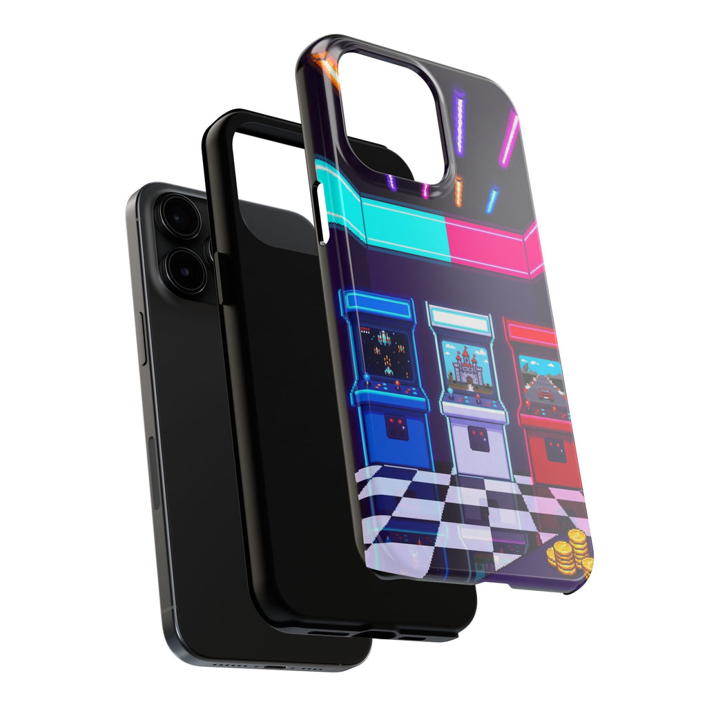 Retro Pixel Arcade Nights — Tough Phone Case