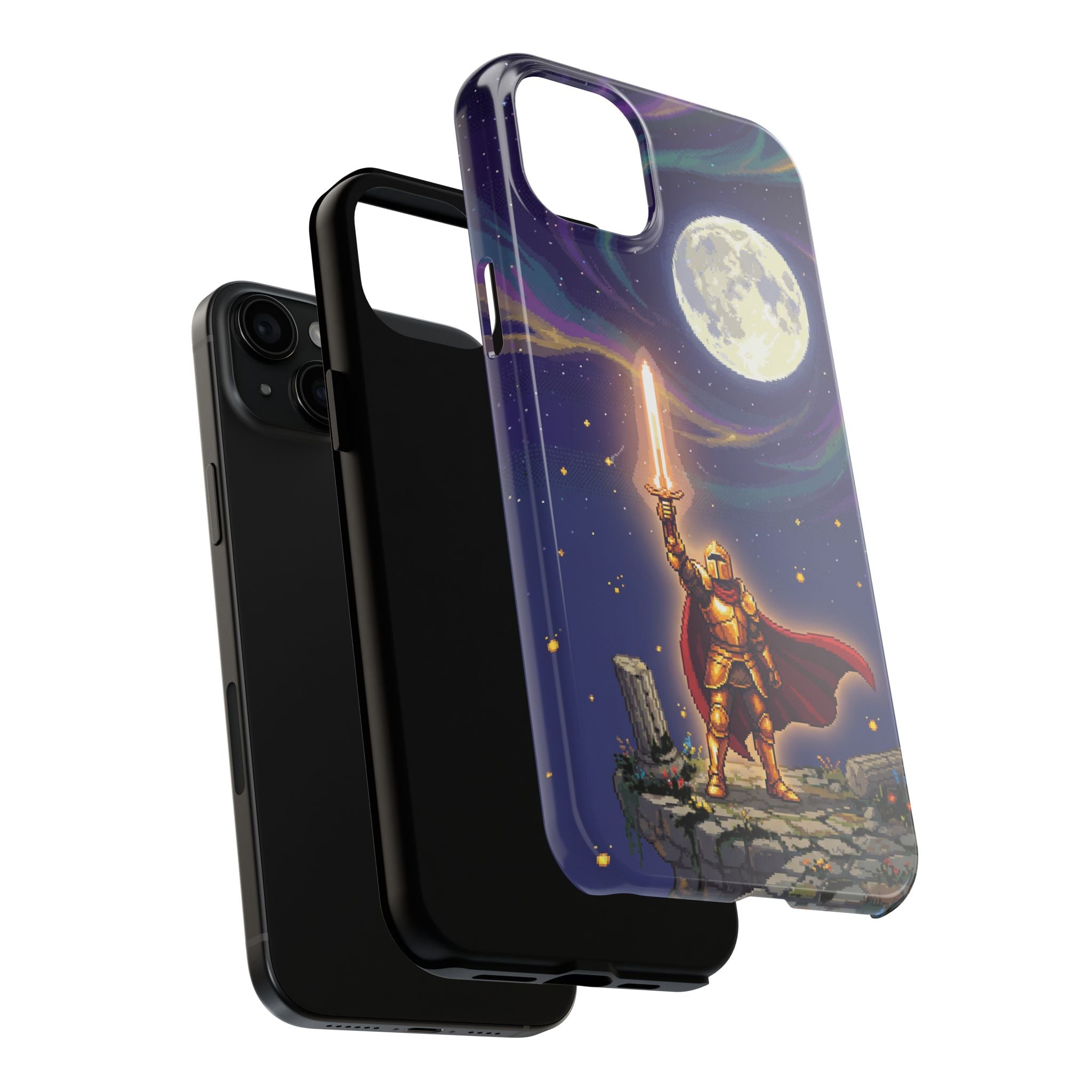 Retro Pixel Quest Knight — Tough Phone Case