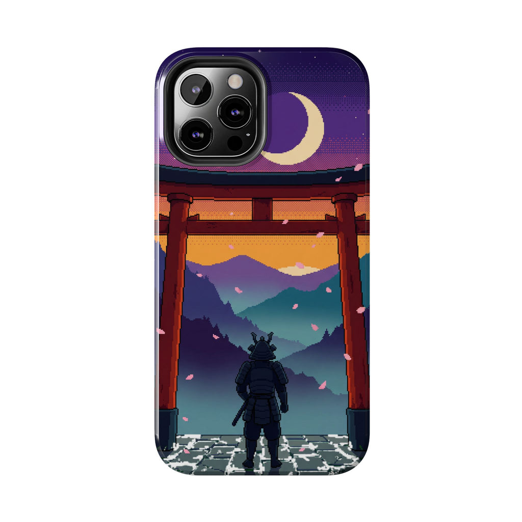 Retro Pixel Lone Samurai — Tough Phone Case