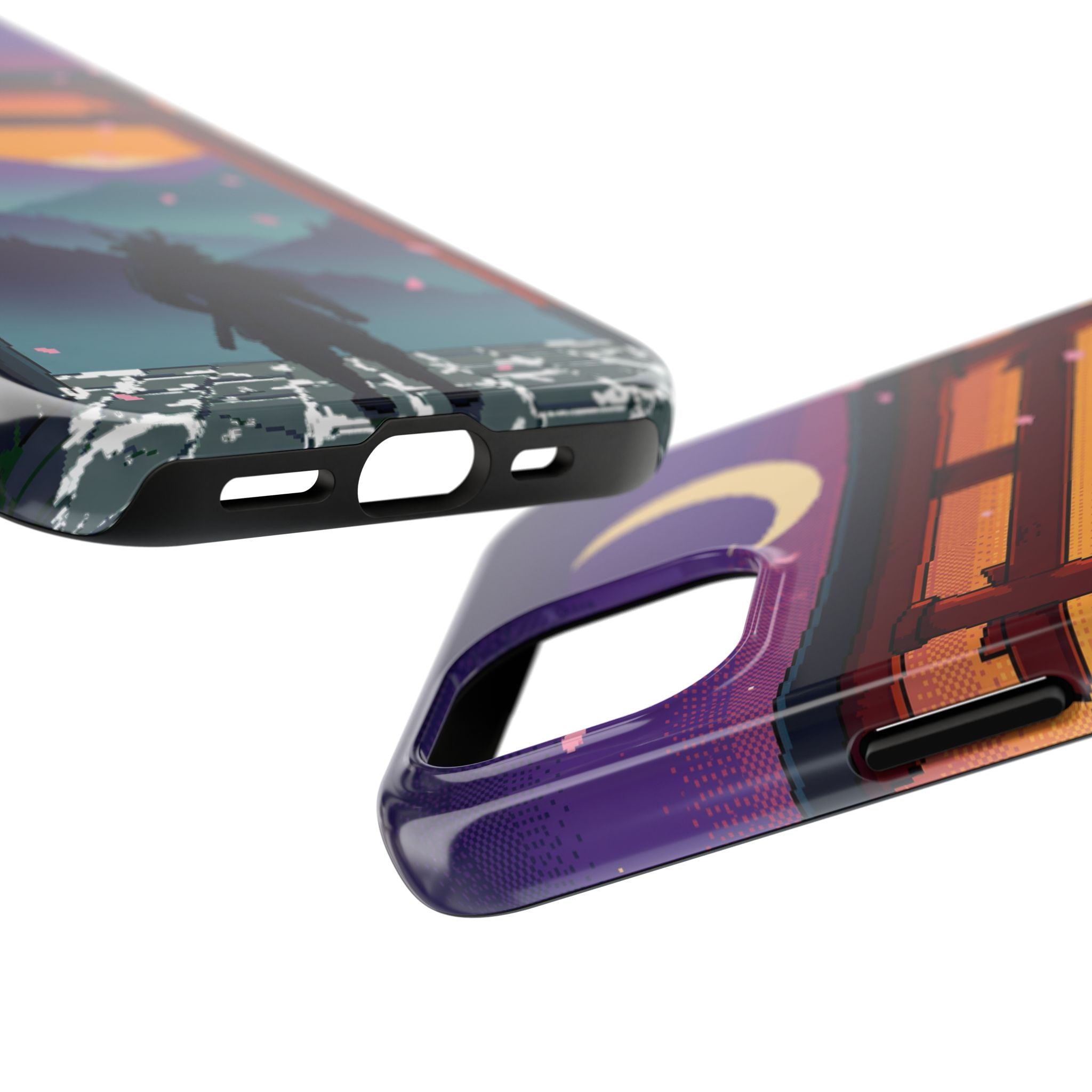 Retro Pixel Lone Samurai — Tough Phone Case
