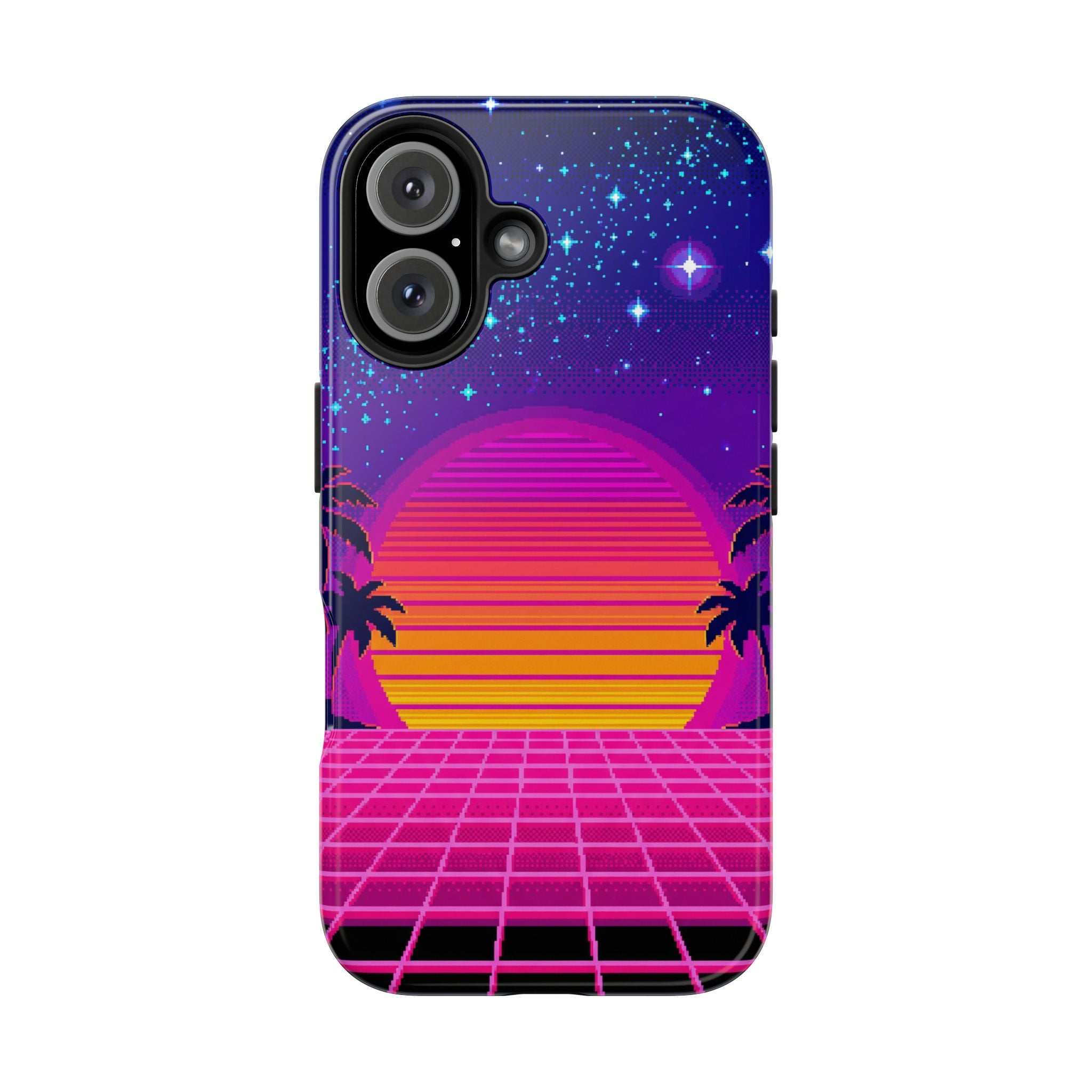 Retro Pixel 8-Bit Sunset — Tough Phone Case