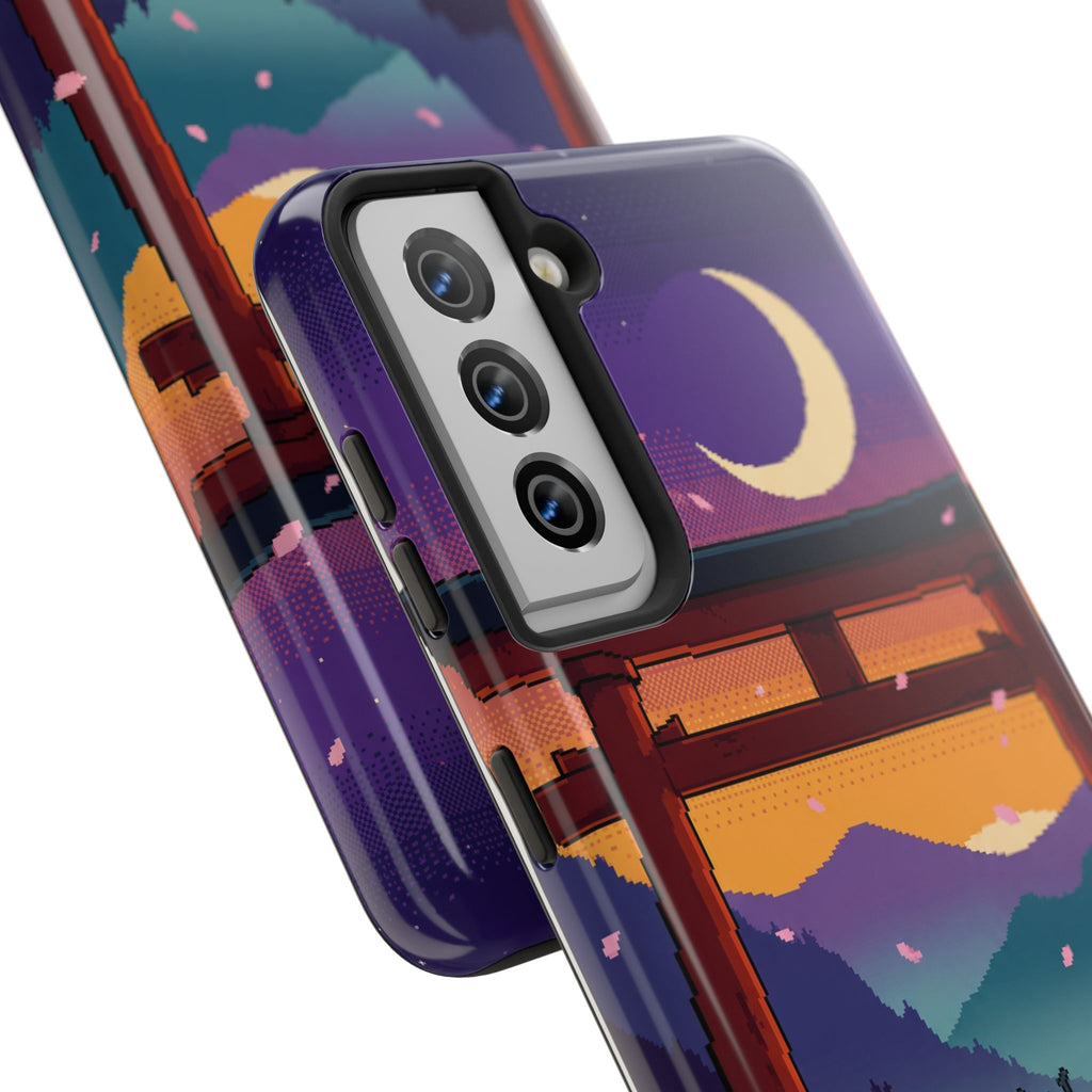 Retro Pixel Lone Samurai — Tough Phone Case