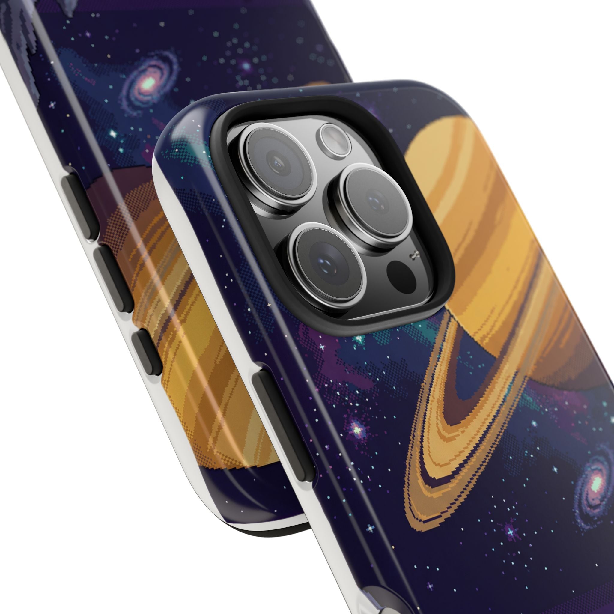 Retro Pixel Astronaut on an Alien World — Tough Phone Case