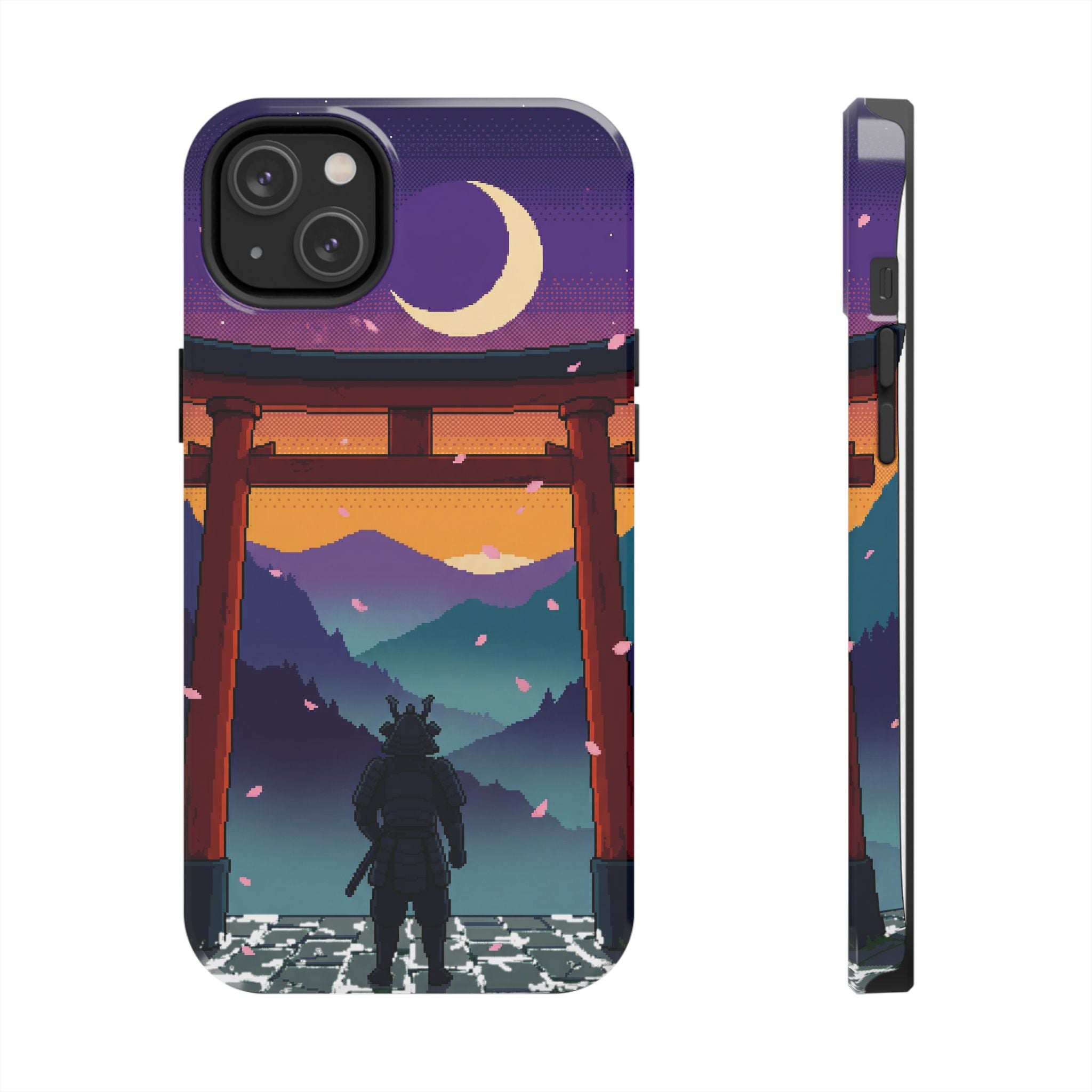 Retro Pixel Lone Samurai — Tough Phone Case