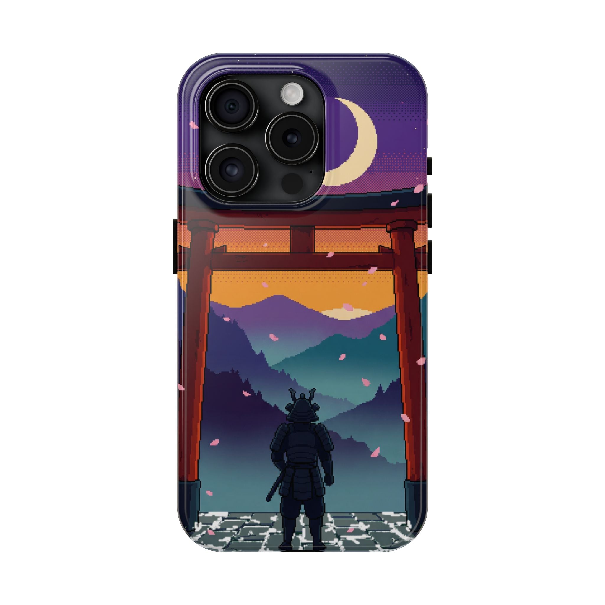 Retro Pixel Lone Samurai — Tough Phone Case