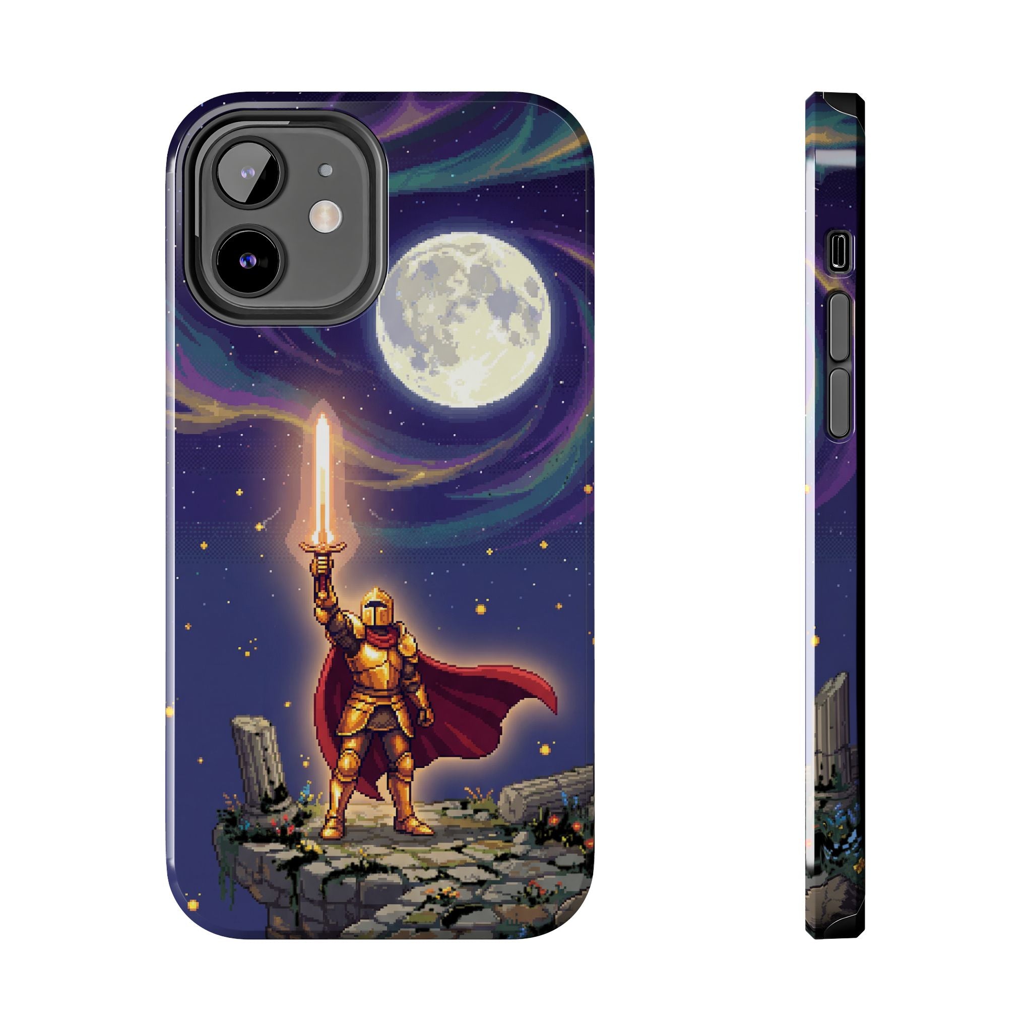 Retro Pixel Quest Knight — Tough Phone Case