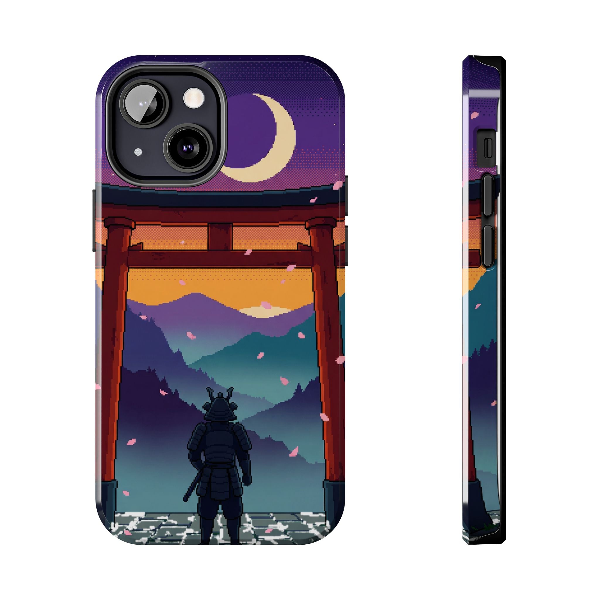 Retro Pixel Lone Samurai — Tough Phone Case