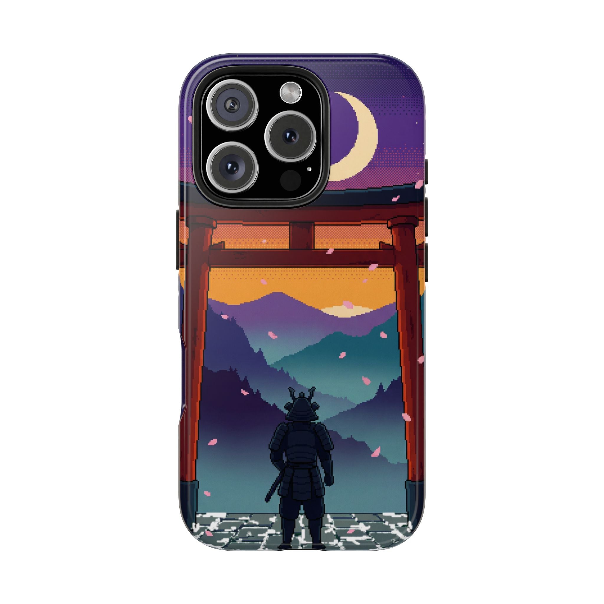 Retro Pixel Lone Samurai — Tough Phone Case