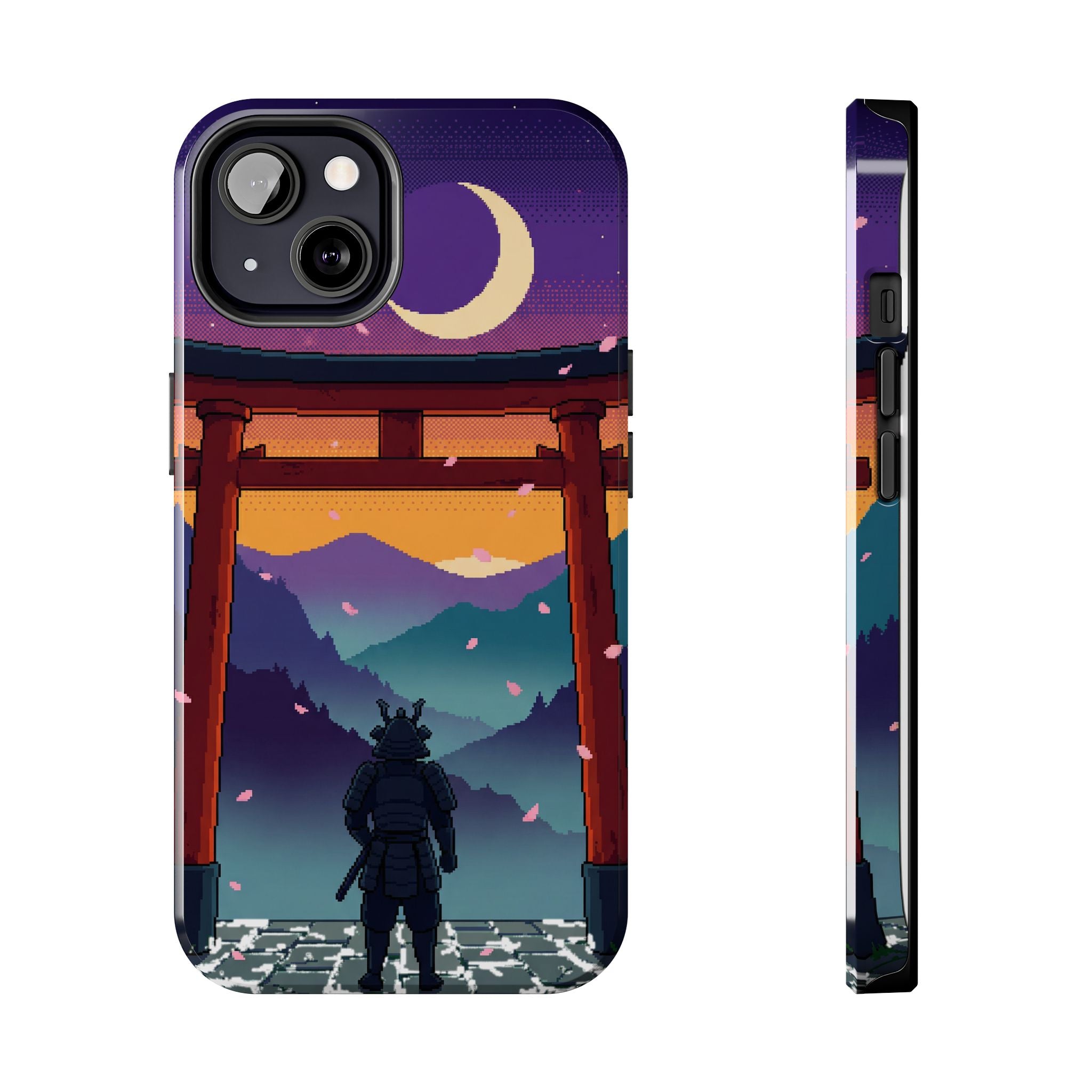 Retro Pixel Lone Samurai — Tough Phone Case