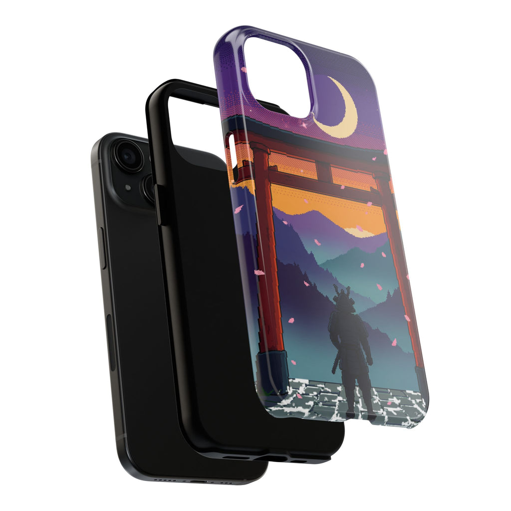 Retro Pixel Lone Samurai — Tough Phone Case