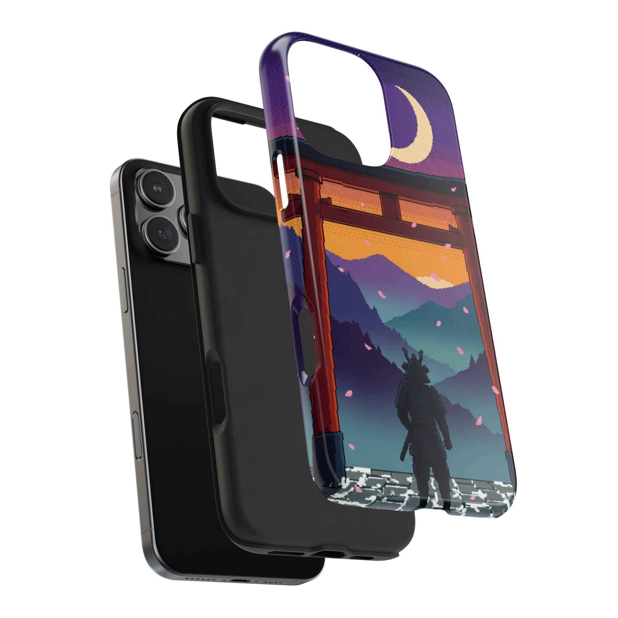 Retro Pixel Lone Samurai — Tough Phone Case