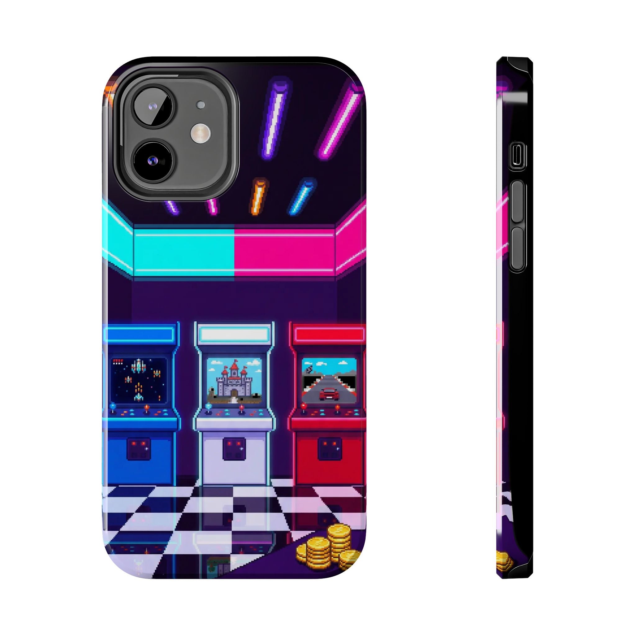 Retro Pixel Arcade Nights — Tough Phone Case