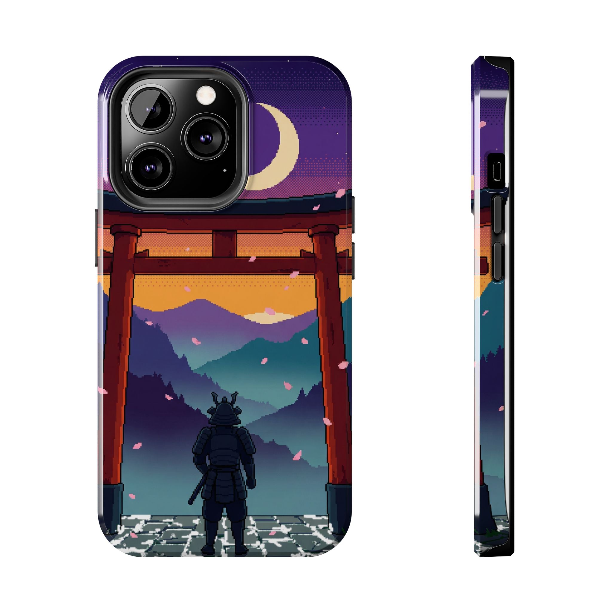 Retro Pixel Lone Samurai — Tough Phone Case