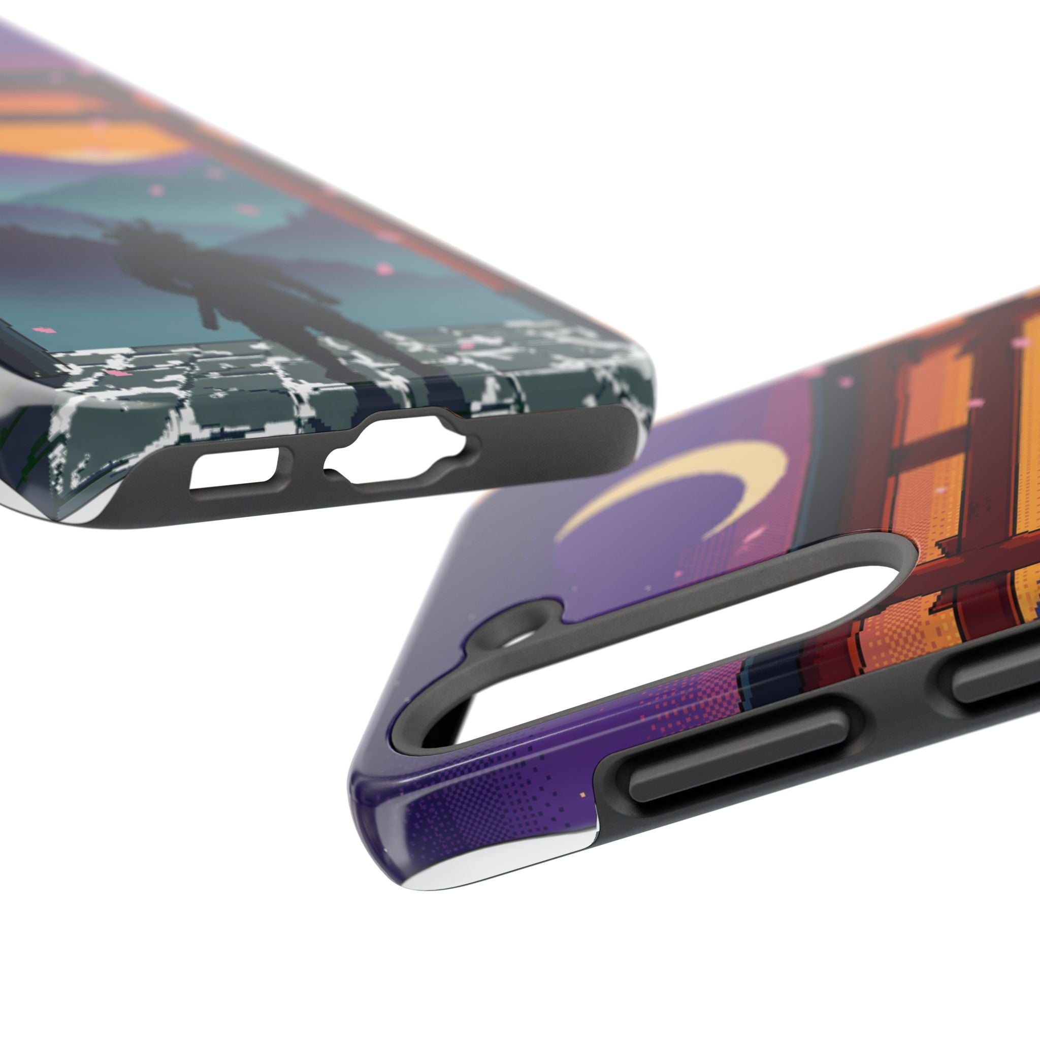 Retro Pixel Lone Samurai — Tough Phone Case