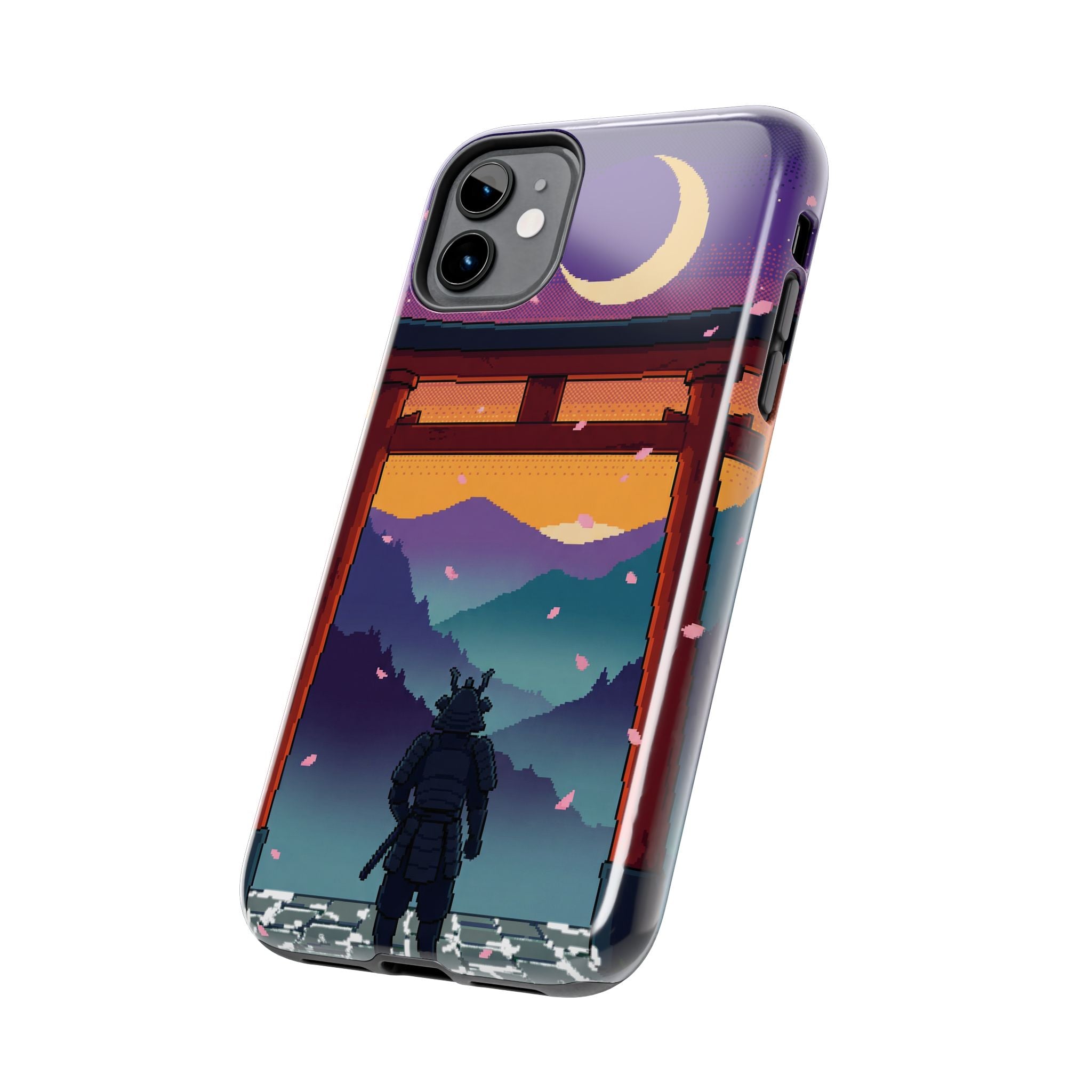 Retro Pixel Lone Samurai — Tough Phone Case