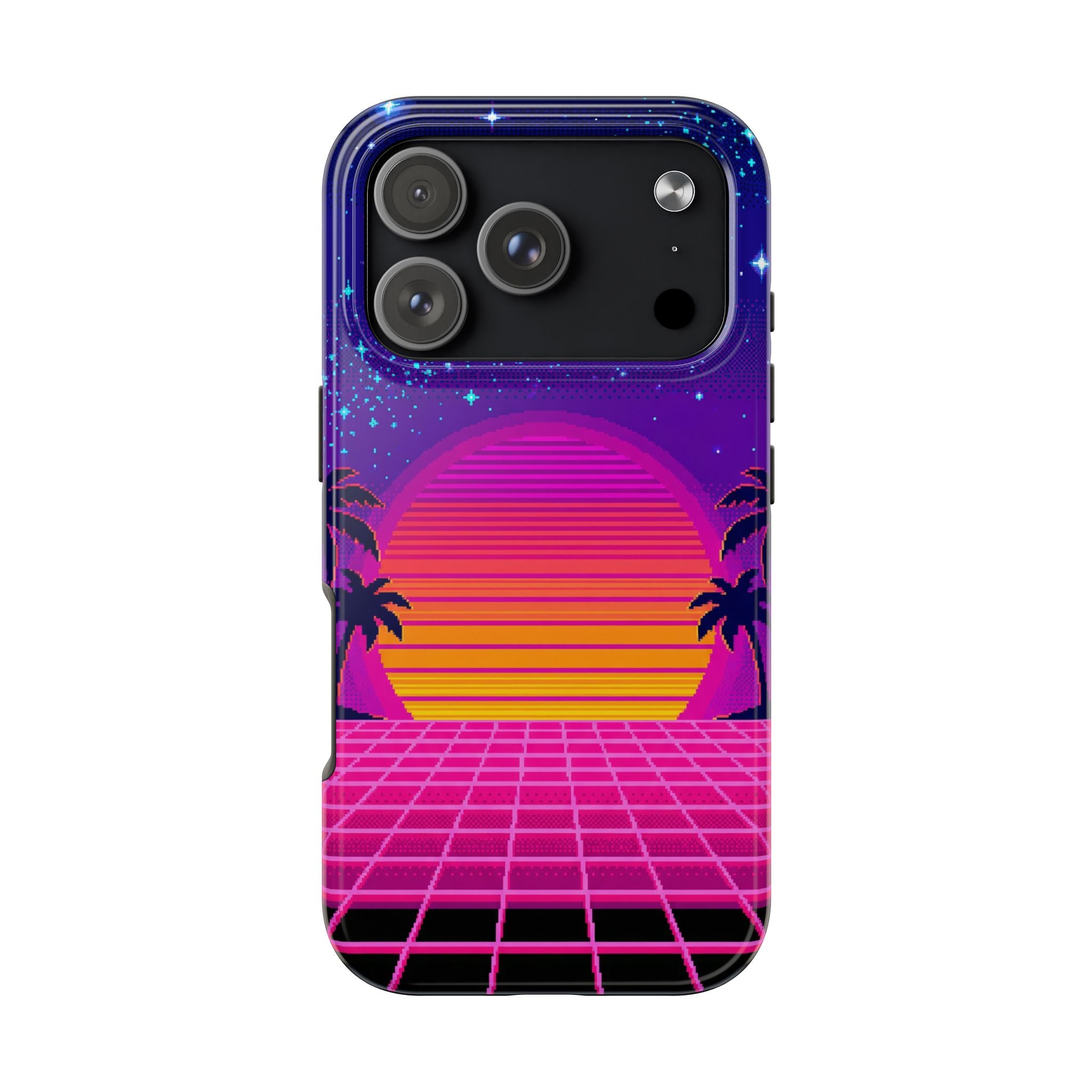 Retro Pixel 8-Bit Sunset — Tough Phone Case