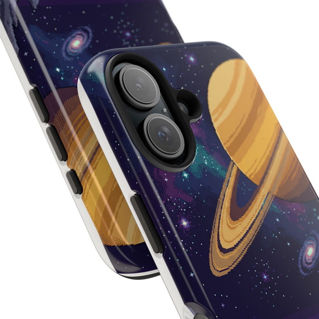 Retro Pixel Astronaut on an Alien World — Tough Phone Case