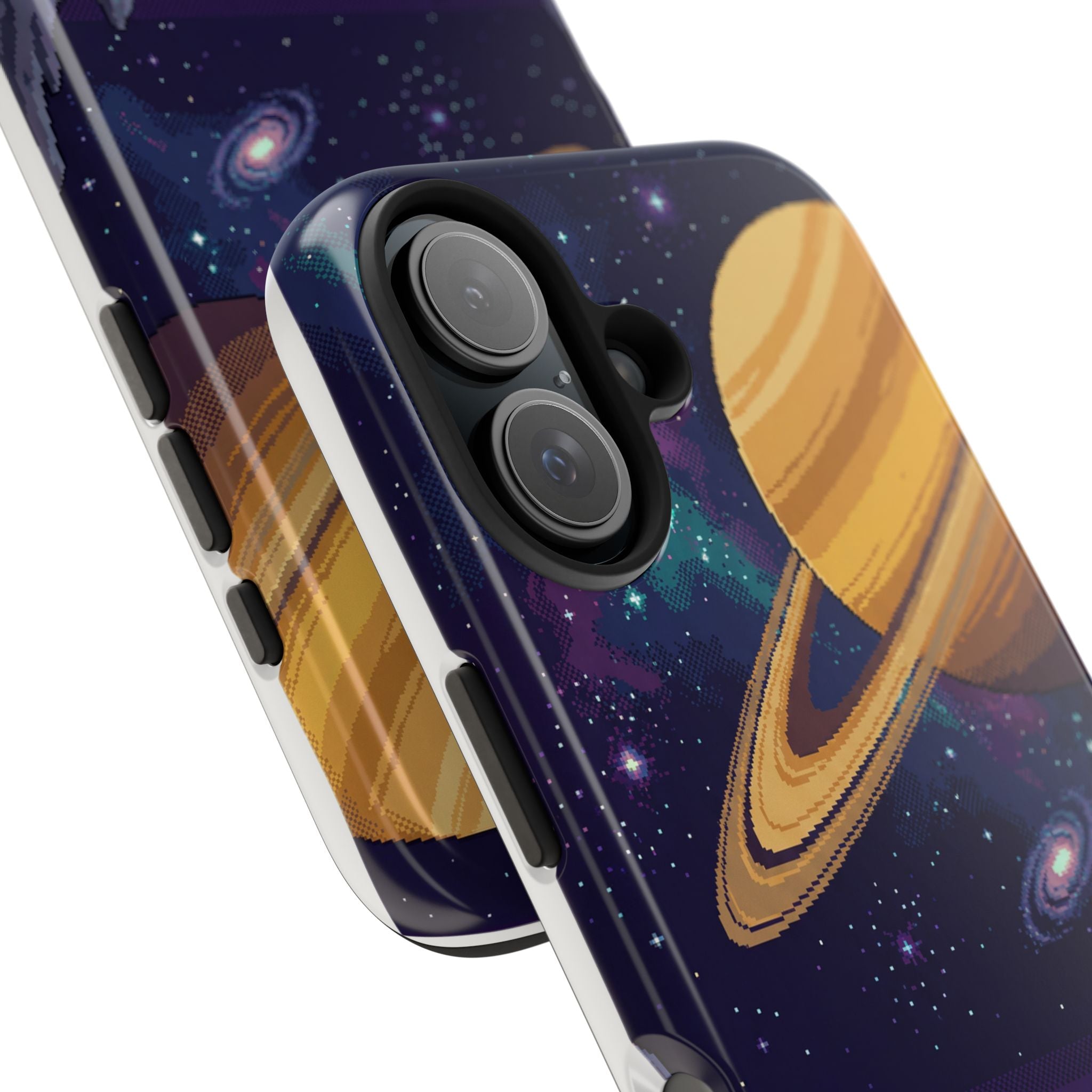 Retro Pixel Astronaut on an Alien World — Tough Phone Case