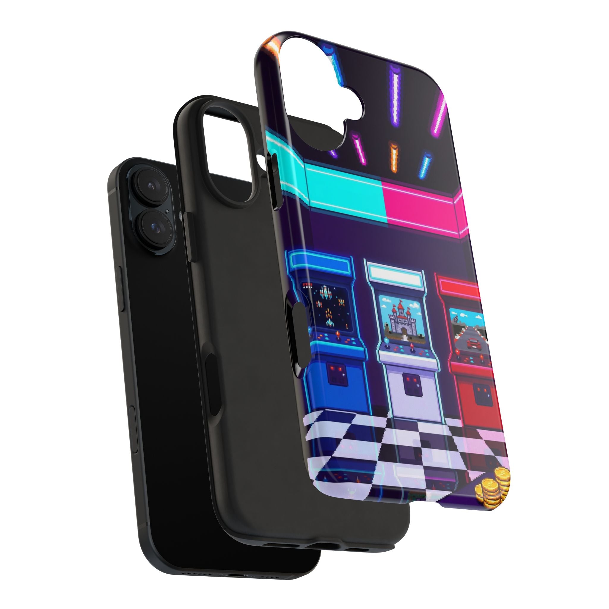Retro Pixel Arcade Nights — Tough Phone Case