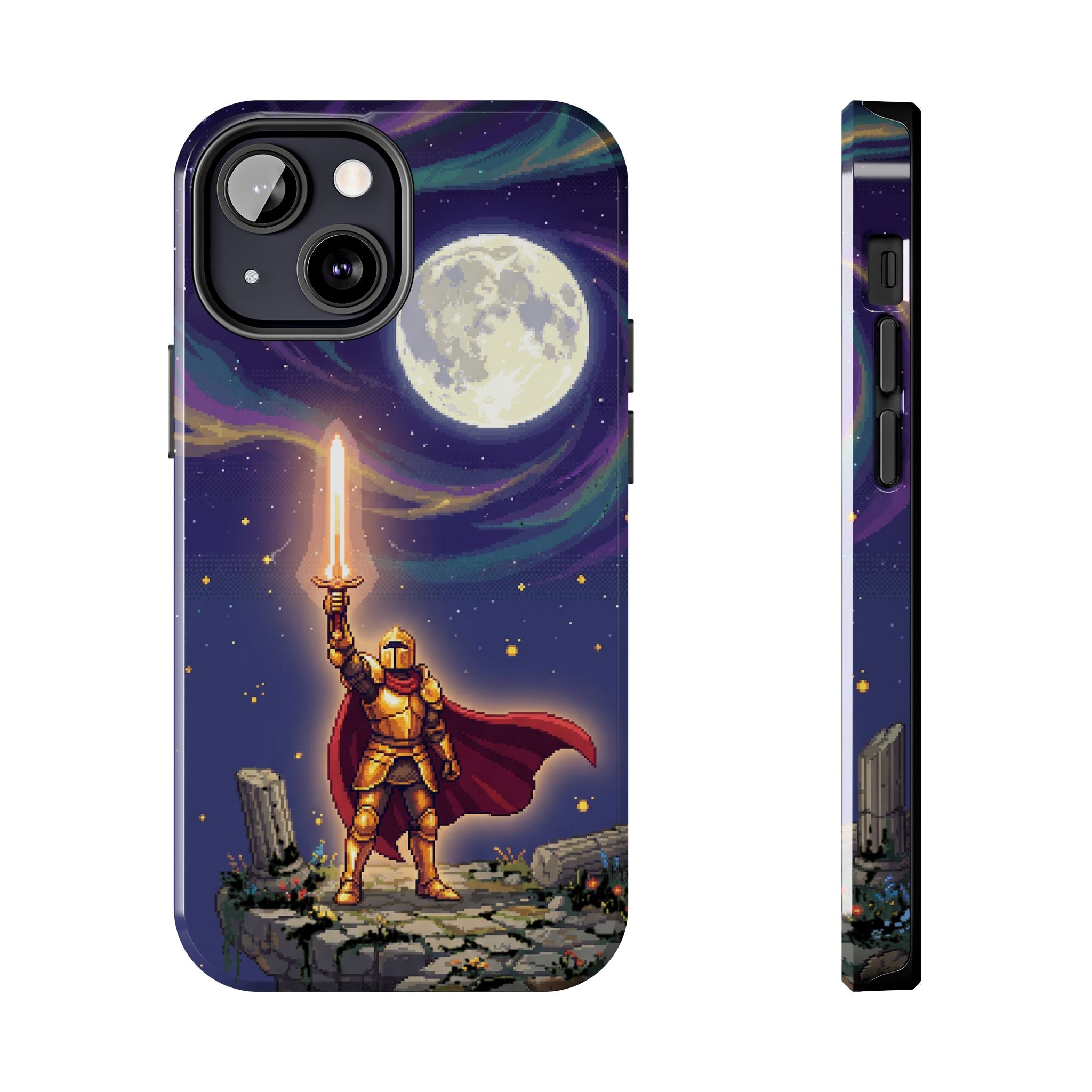 Retro Pixel Quest Knight — Tough Phone Case