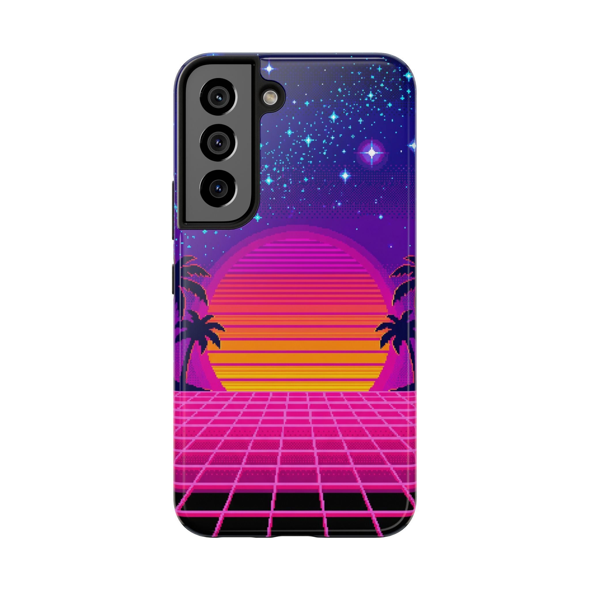 Retro Pixel 8-Bit Sunset — Tough Phone Case