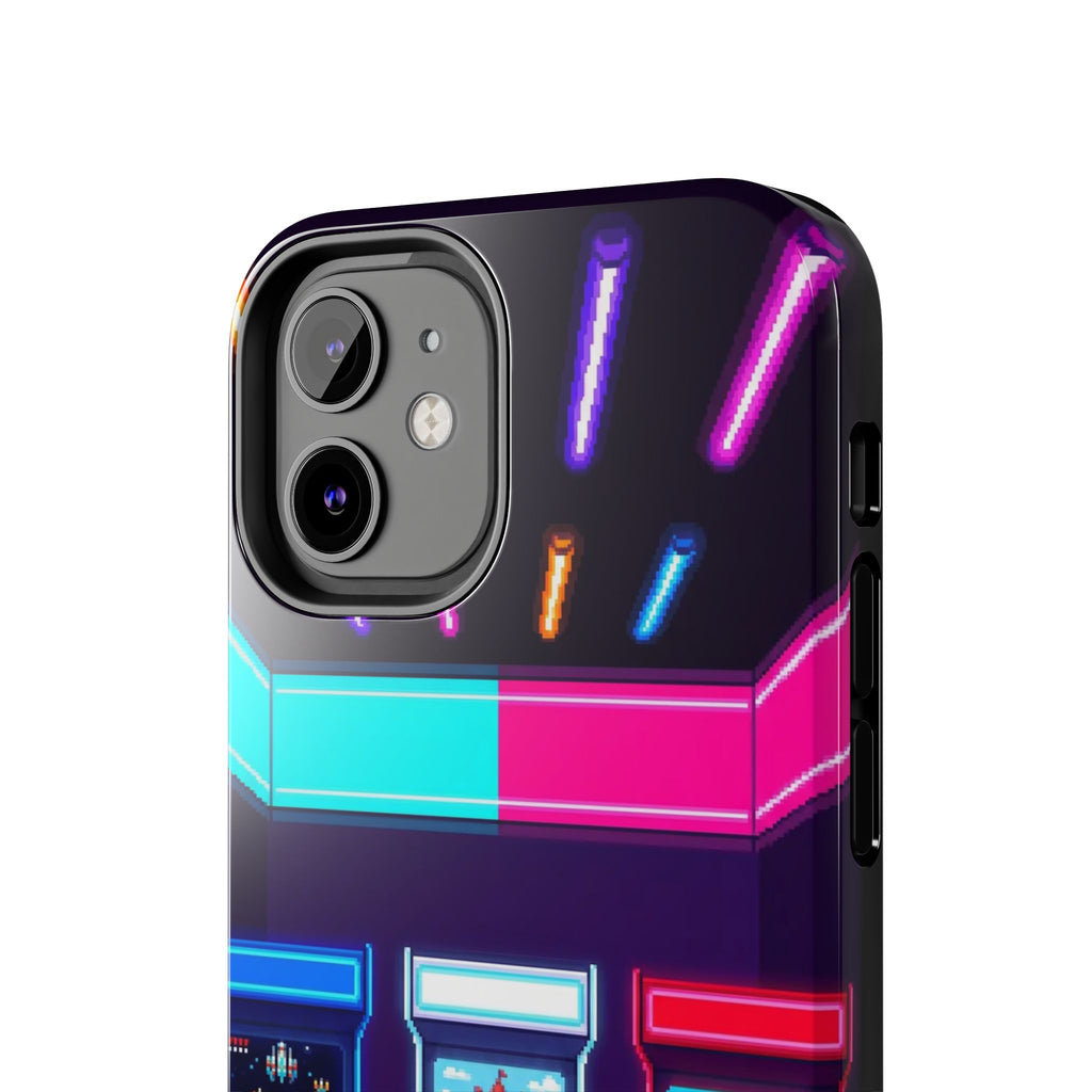 Retro Pixel Arcade Nights — Tough Phone Case
