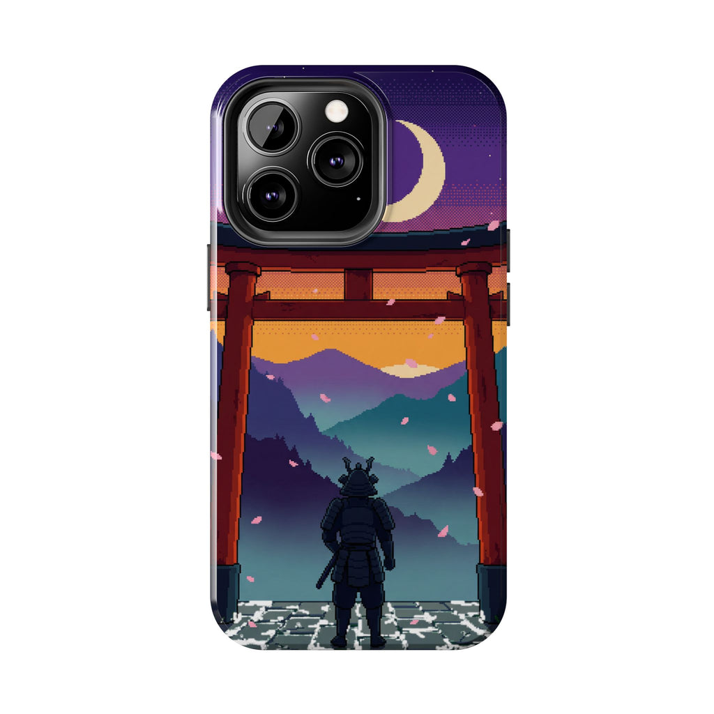 Retro Pixel Lone Samurai — Tough Phone Case