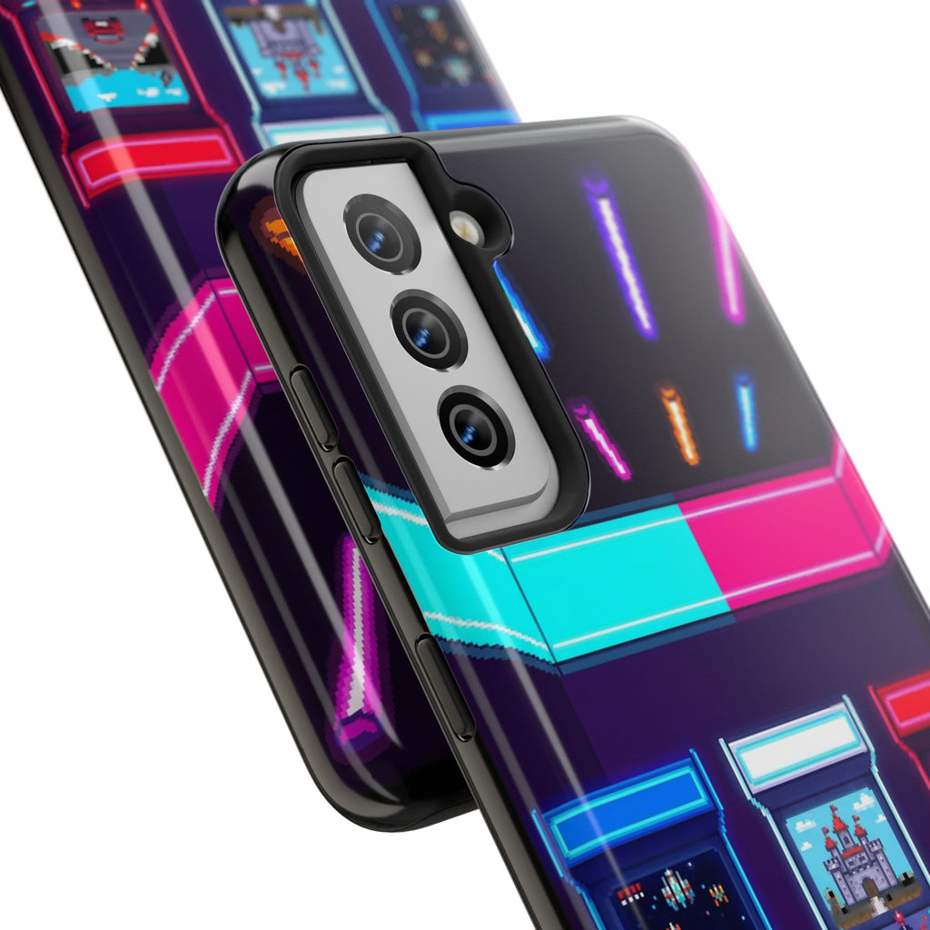 Retro Pixel Arcade Nights — Tough Phone Case