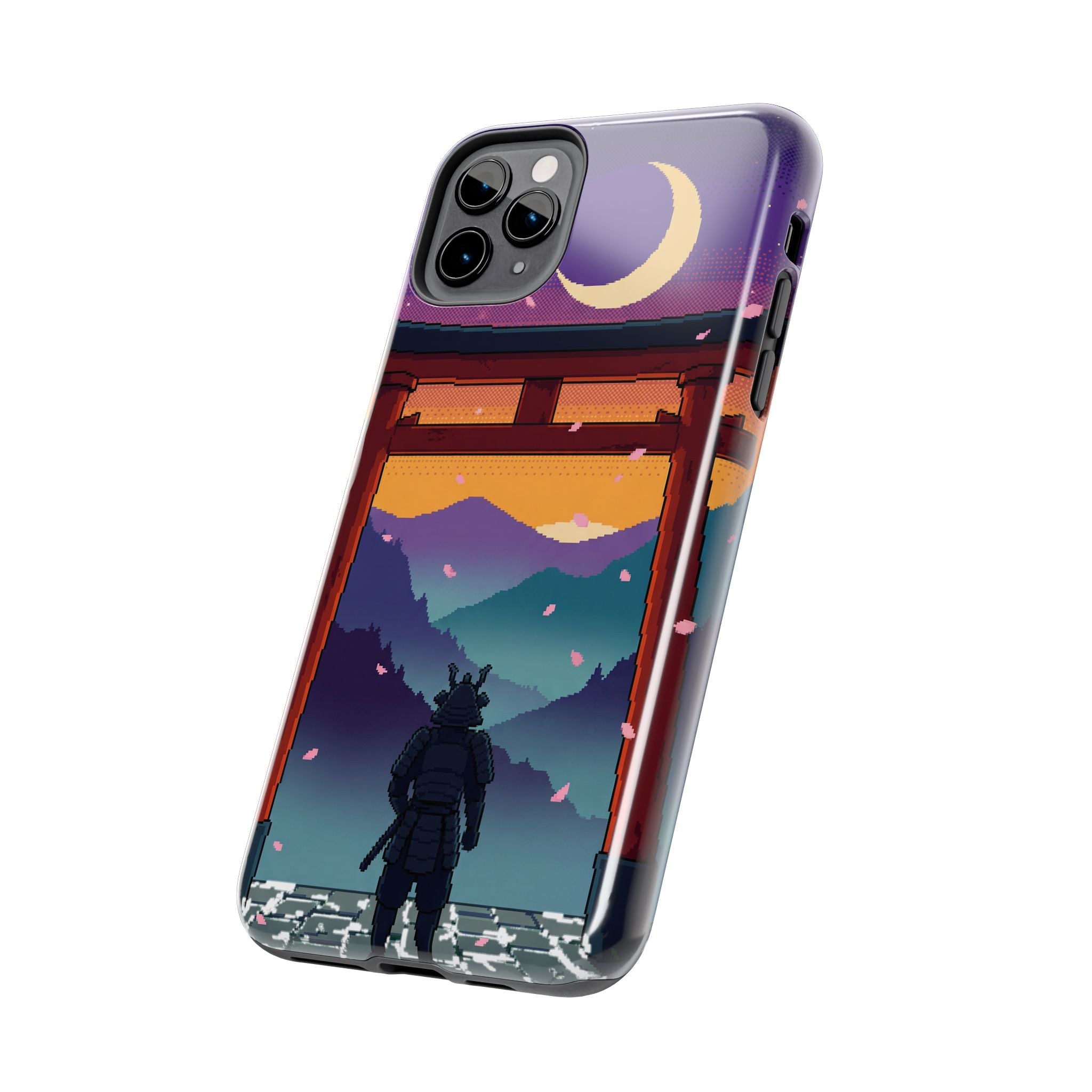 Retro Pixel Lone Samurai — Tough Phone Case