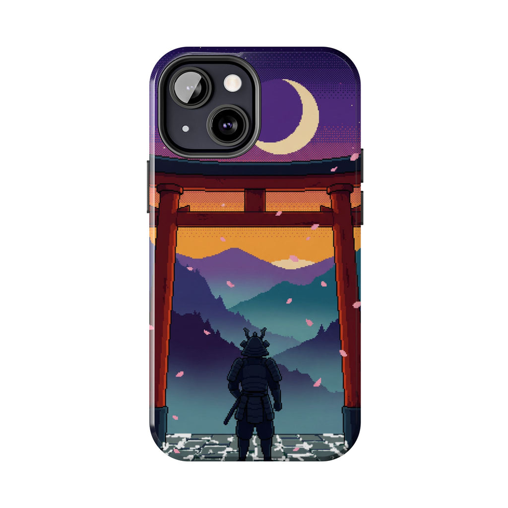 Retro Pixel Lone Samurai — Tough Phone Case